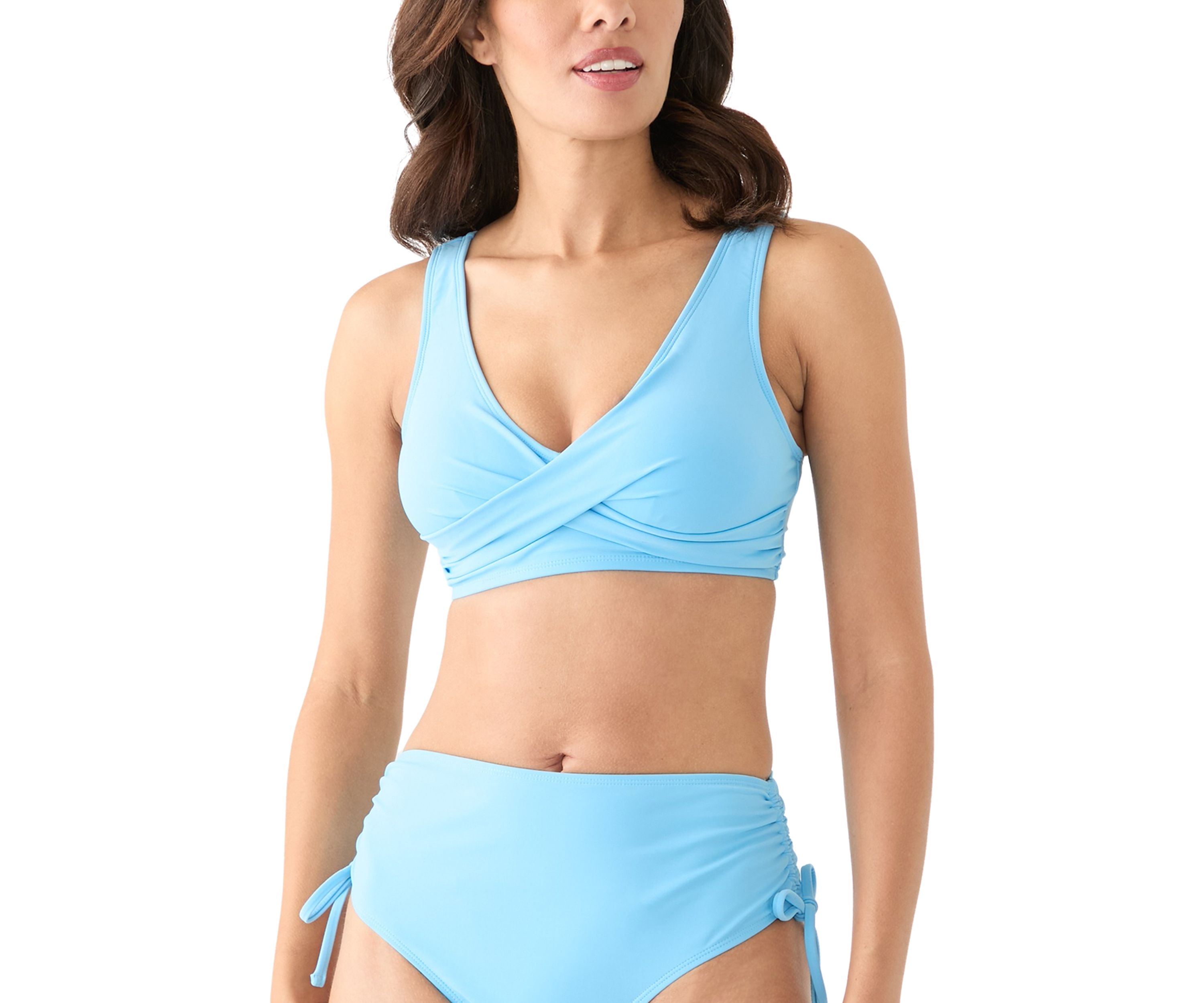 Wrap Front Bikini Swim Top