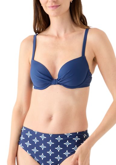 Solid Underwire Bikini Swim Top