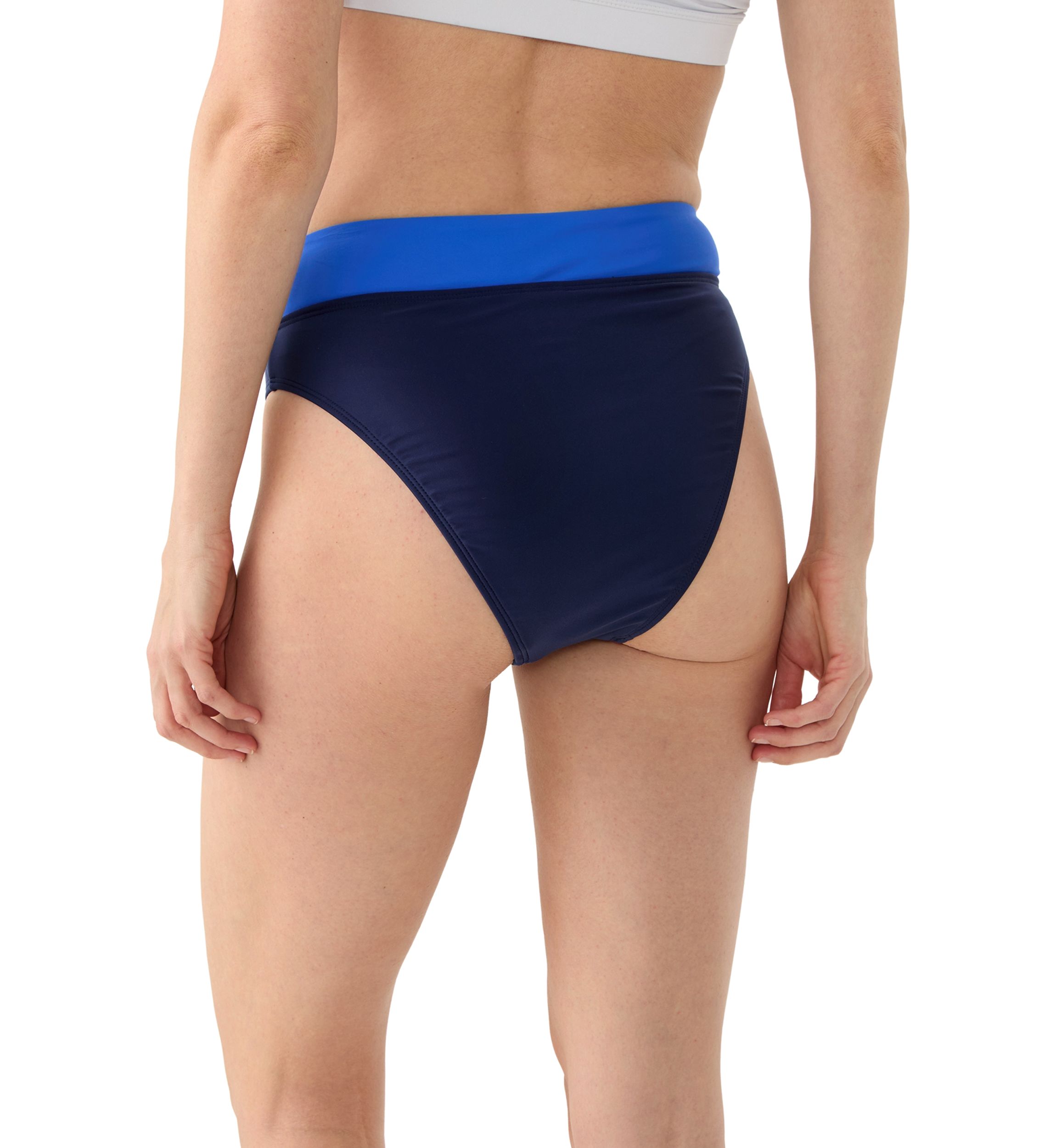Color Block V-Front High Leg Bikini Bottom 