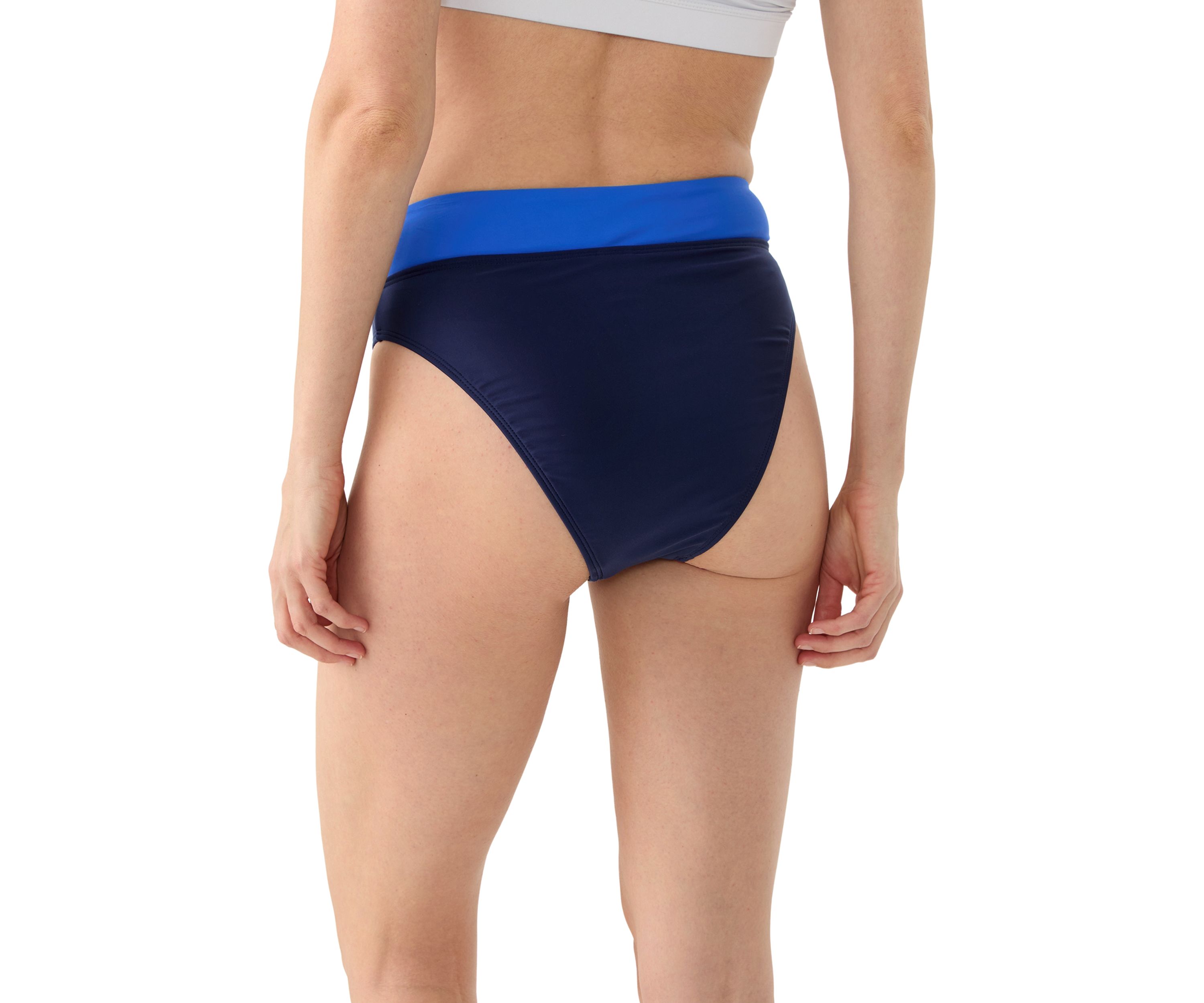 Color Block V-Front High Leg Bikini Bottom 
