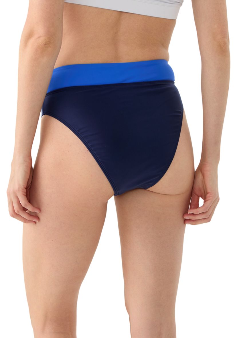 Color Block V-Front High Leg Bikini Bottom 