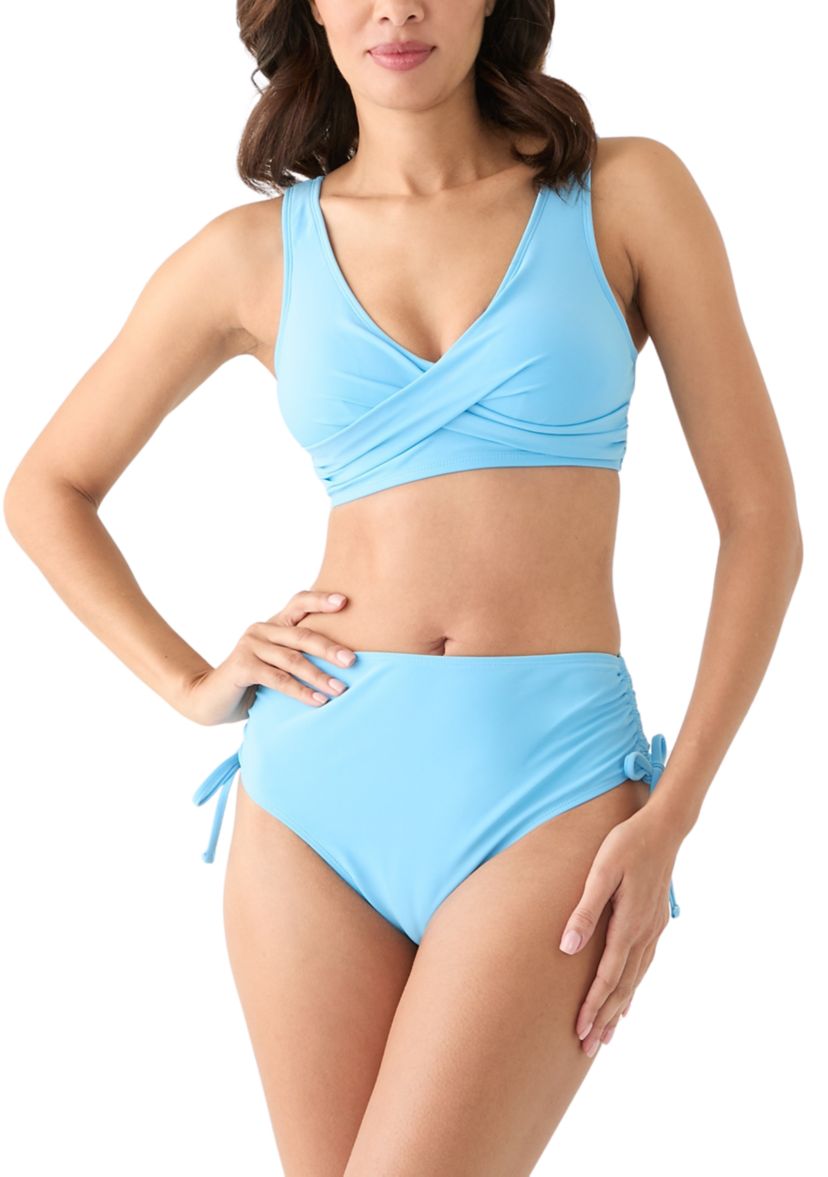 Baby Blue Adjustable High Rise Swim Brief