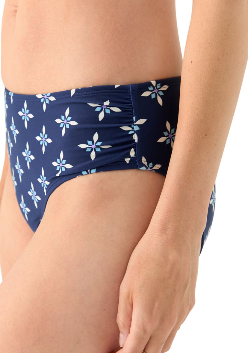 Geometric Print High Rise Swim Brief 