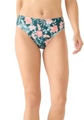 Cupshe Women's Floral Mid Rise Bikini Bottoms