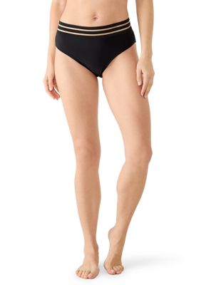 Cupshe Women's Black Mesh Bikini Briefs
