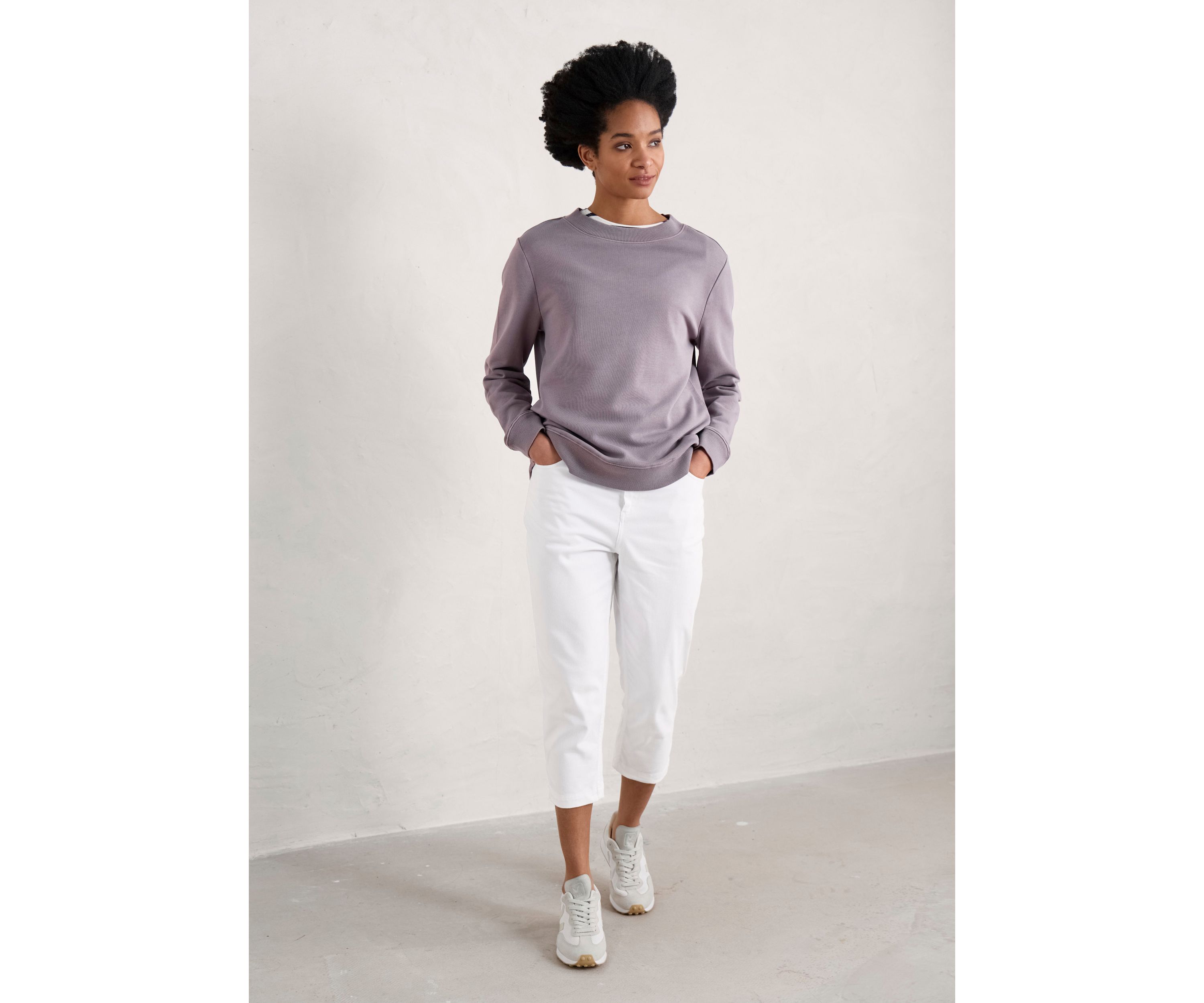 Womens Albert Quay Slim Fit Capri Pants