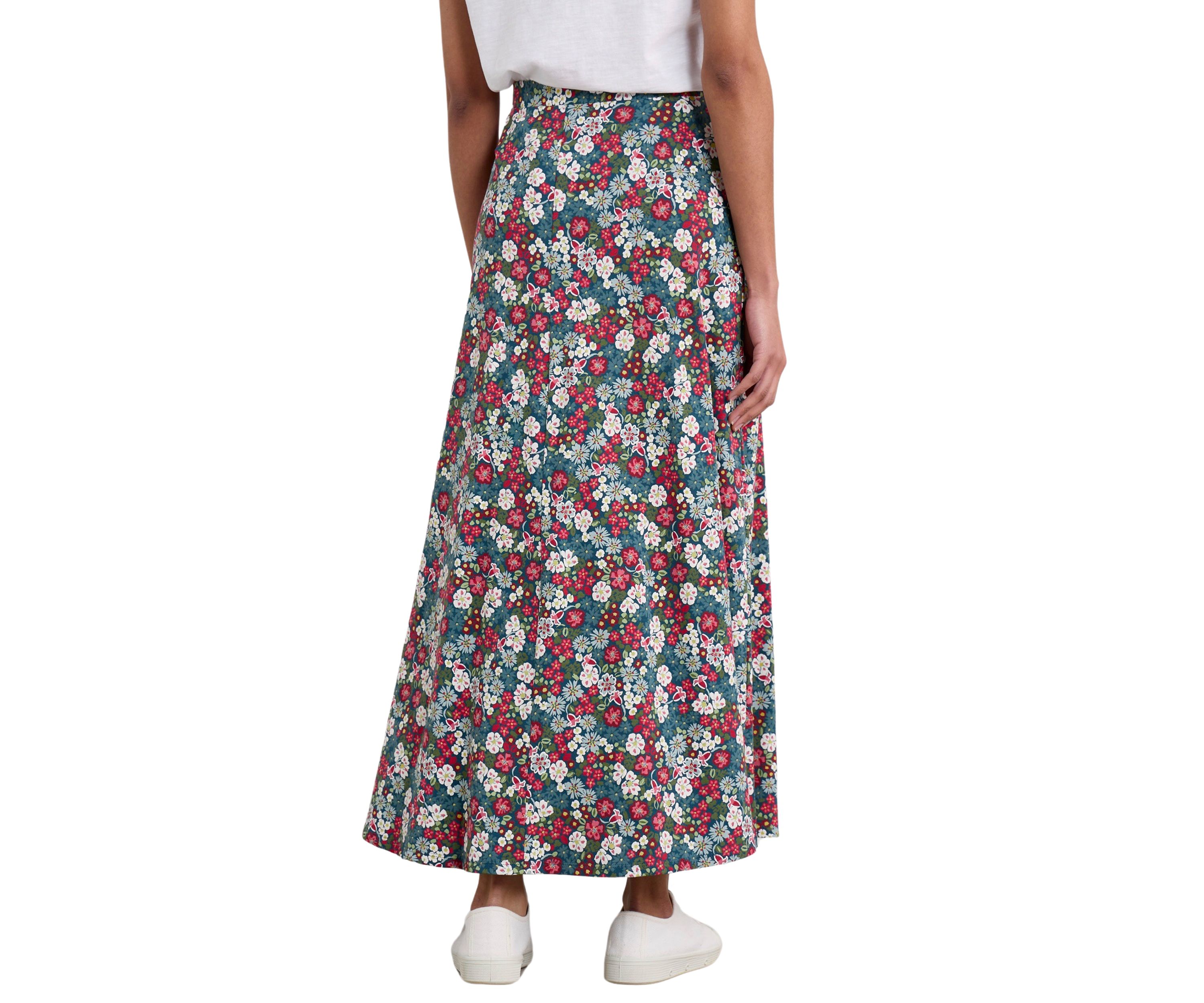 Plus Size Rose Jersey Skirt