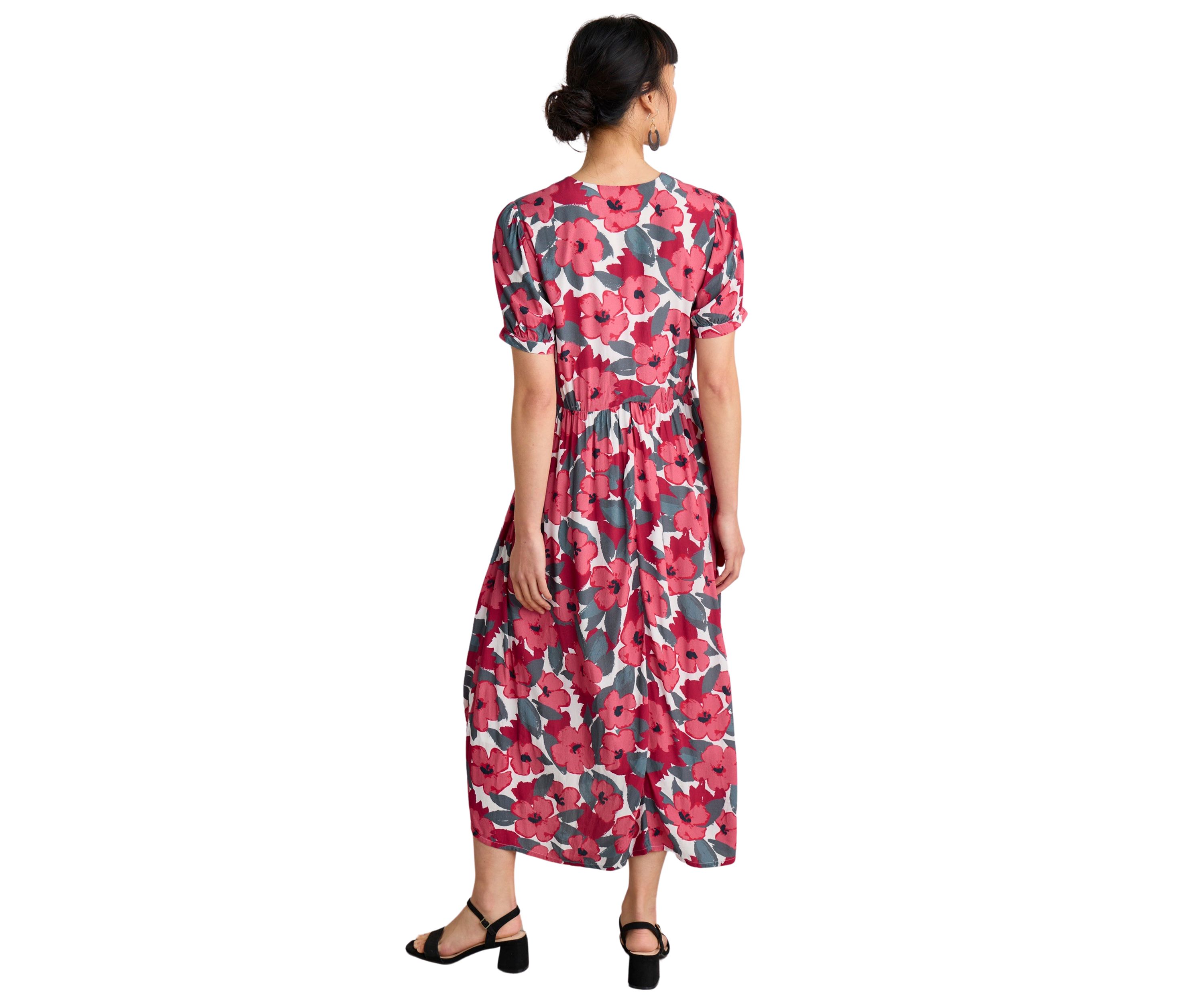 Womens Birch Leaf Printed Dress