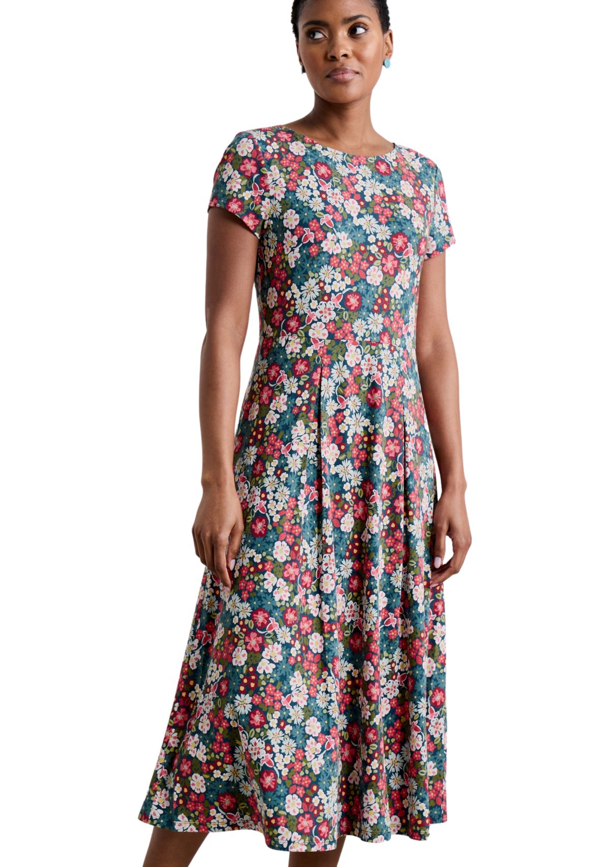 Womens Wild Bouquet Printed Dress