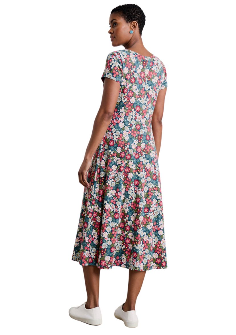 Womens Wild Bouquet Printed Dress