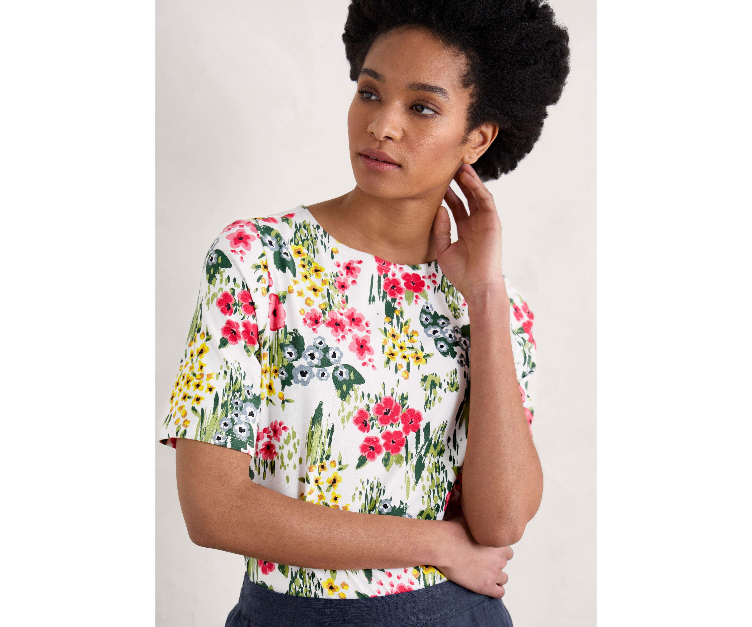 Womens Printed Poison Jersey Top