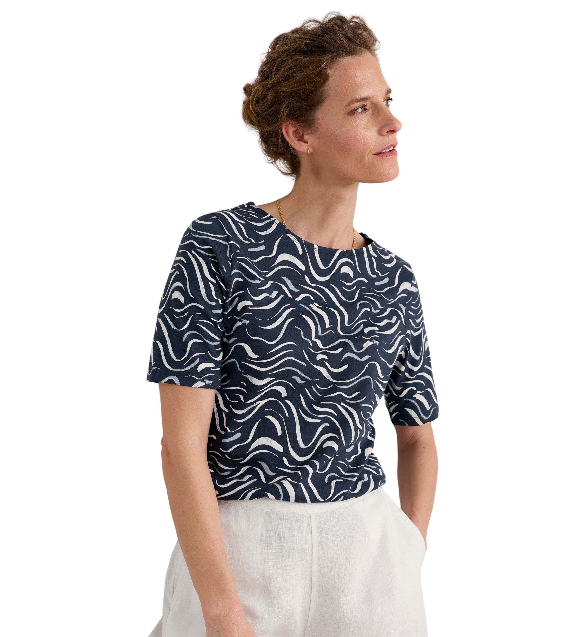 Womens Poisson Jersey Top