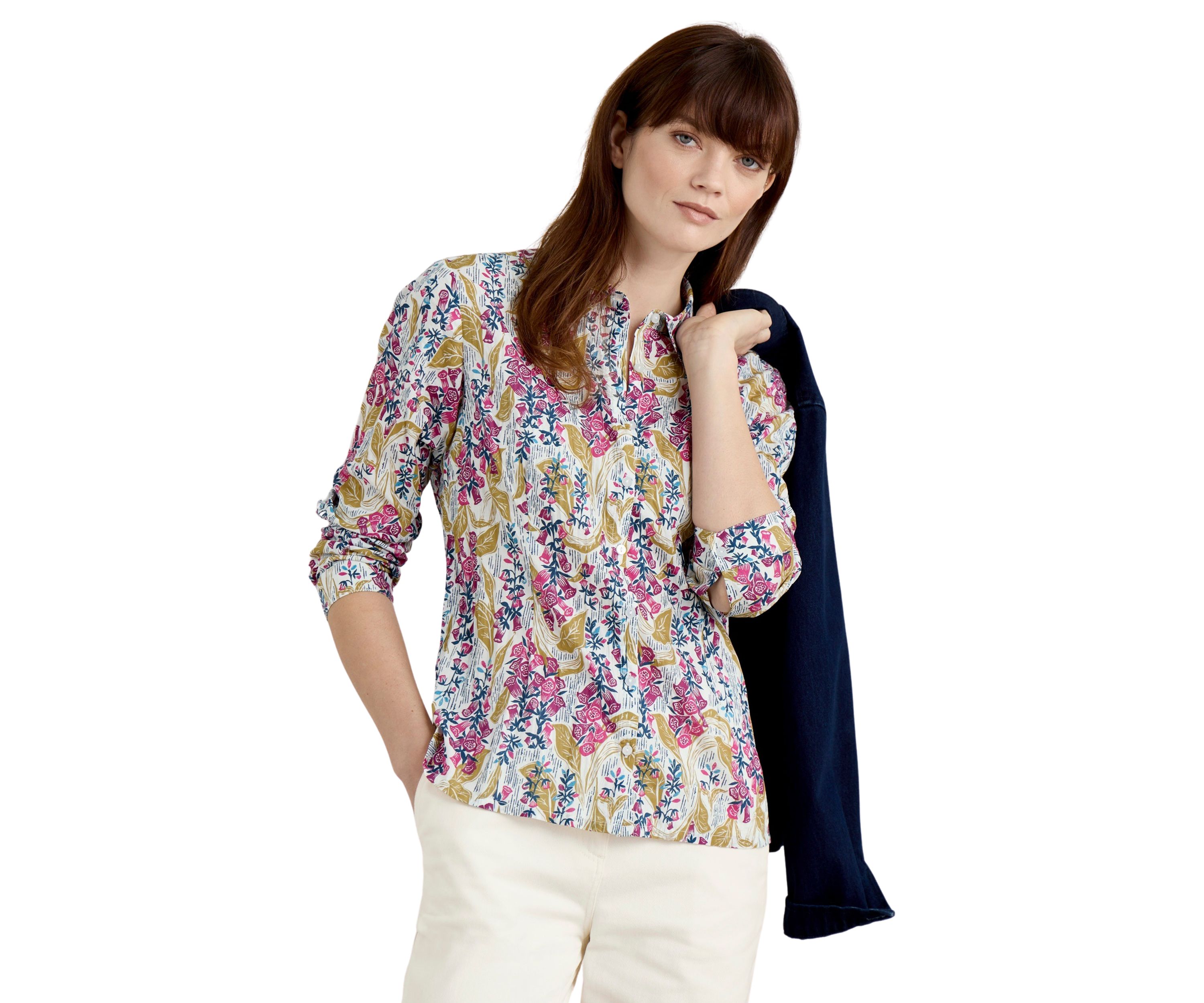 Womens Larissa Printed Organic Cotton Shirt