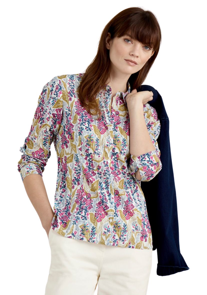 Womens Larissa Printed Organic Cotton Shirt