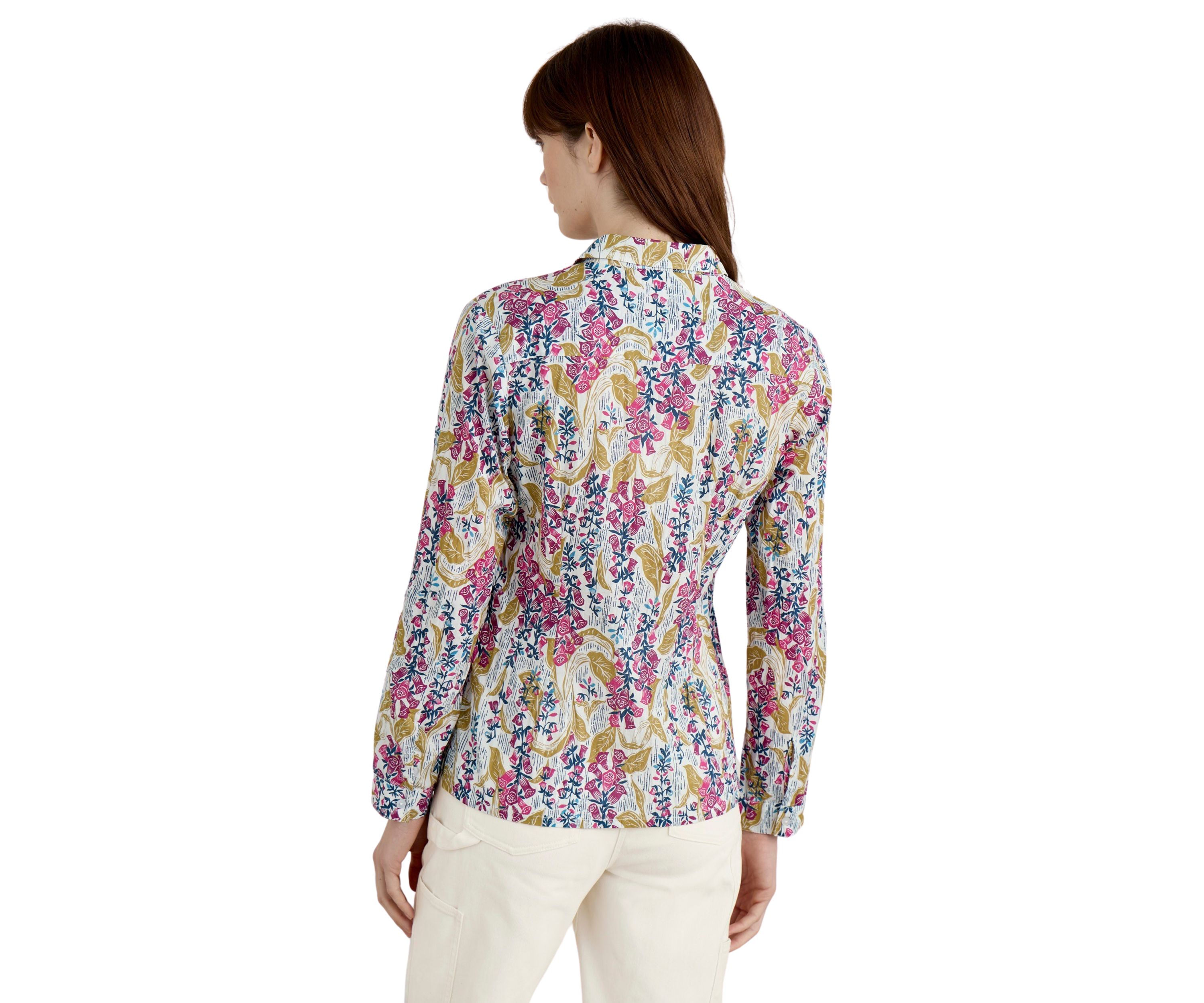 Womens Larissa Printed Organic Cotton Shirt