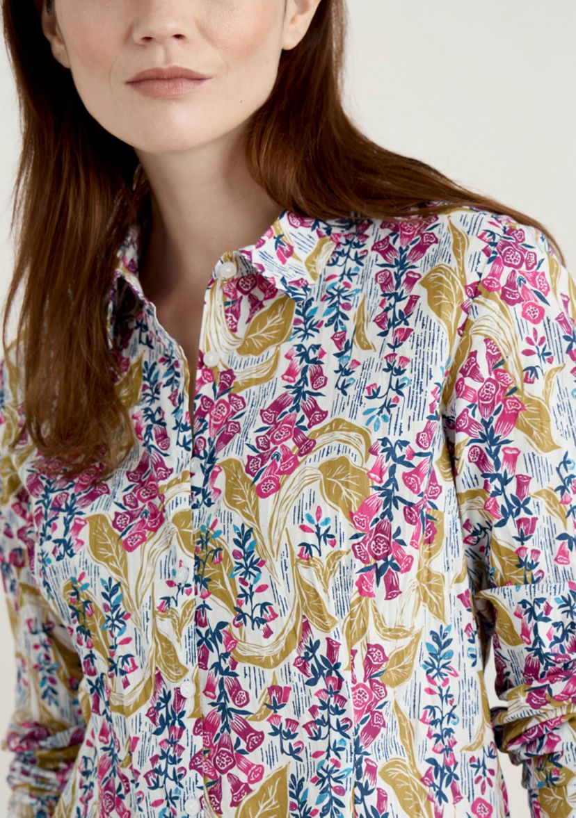 Womens Larissa Printed Organic Cotton Shirt