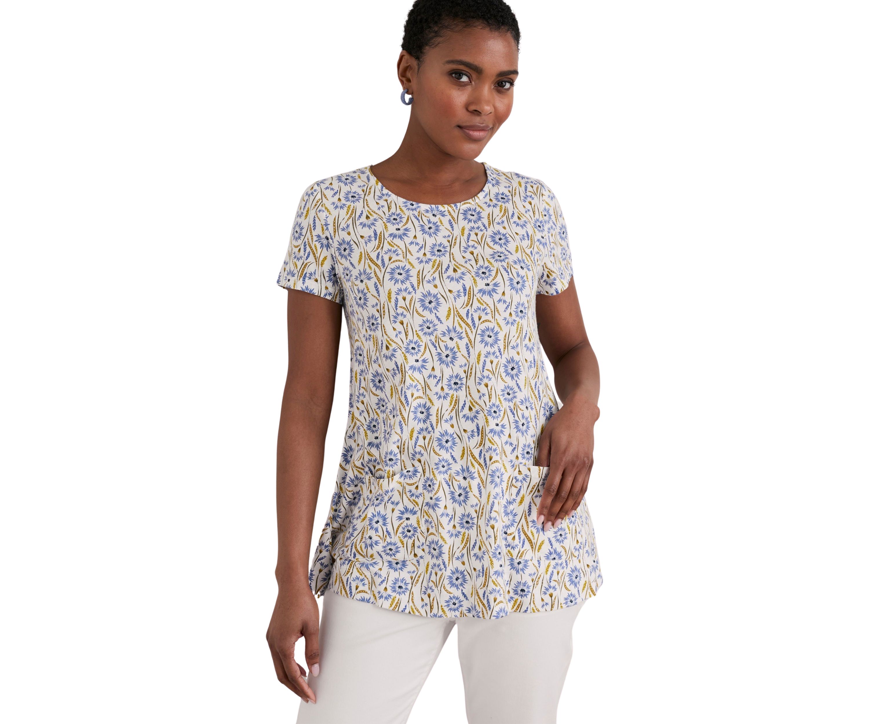 Womens Short Sleeve Drawing Book Top 