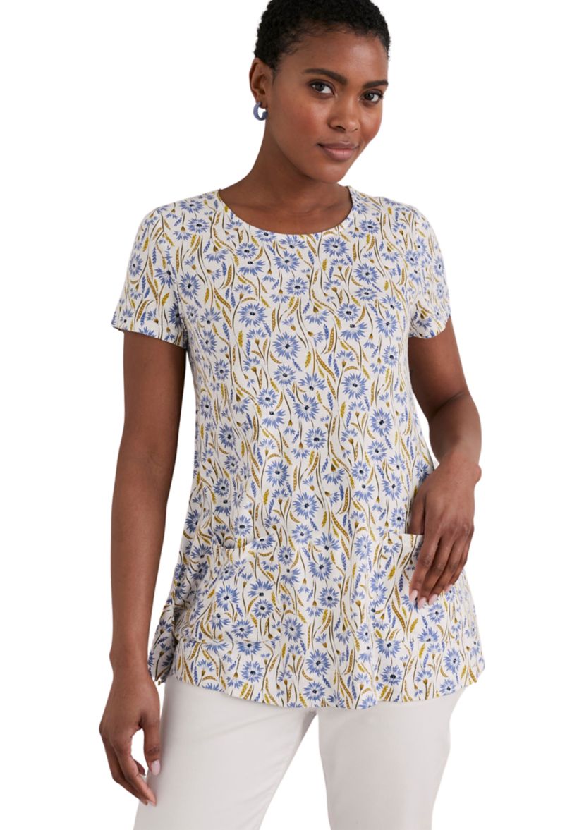 Womens Short Sleeve Drawing Book Top 