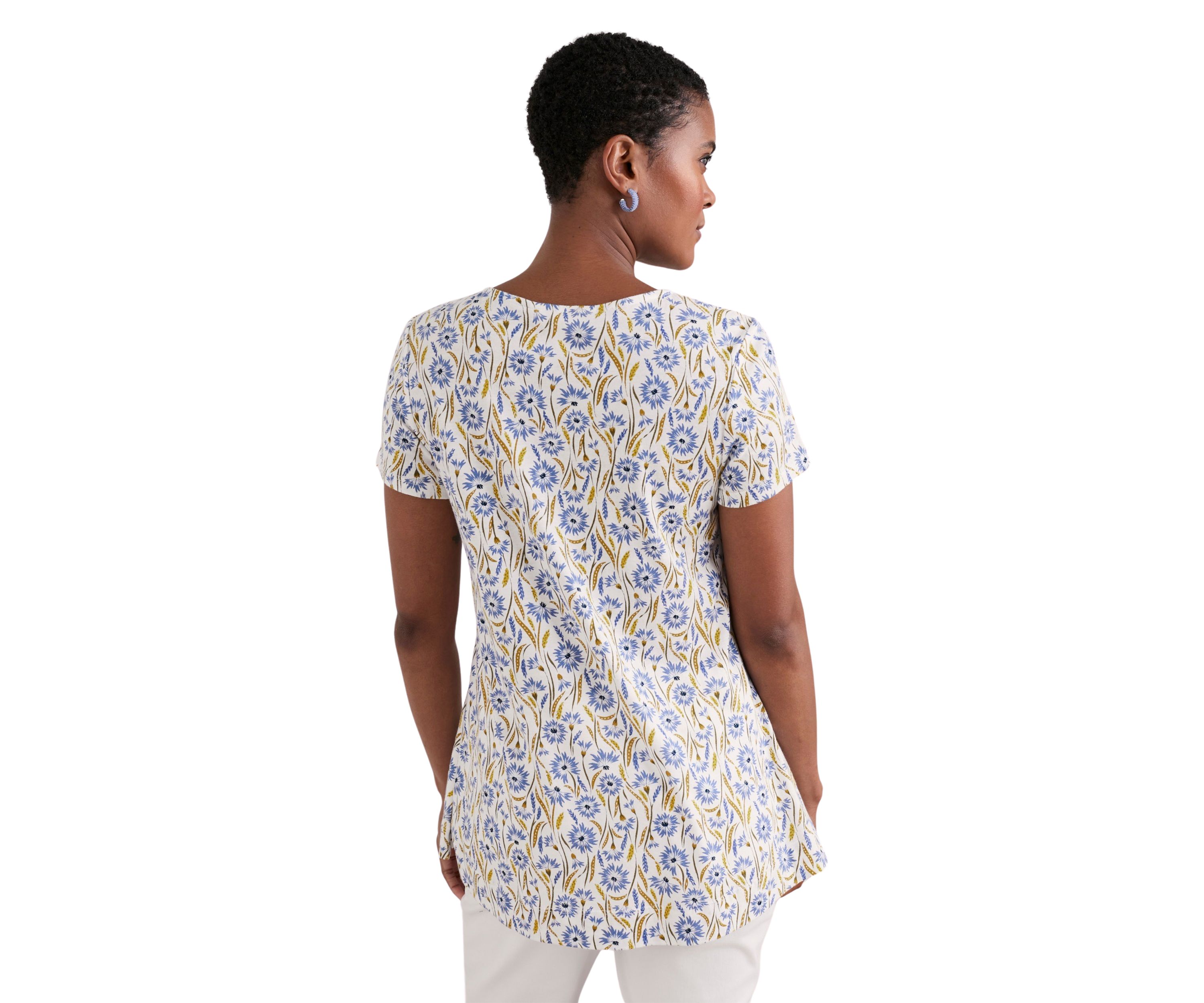 Womens Short Sleeve Drawing Book Top 