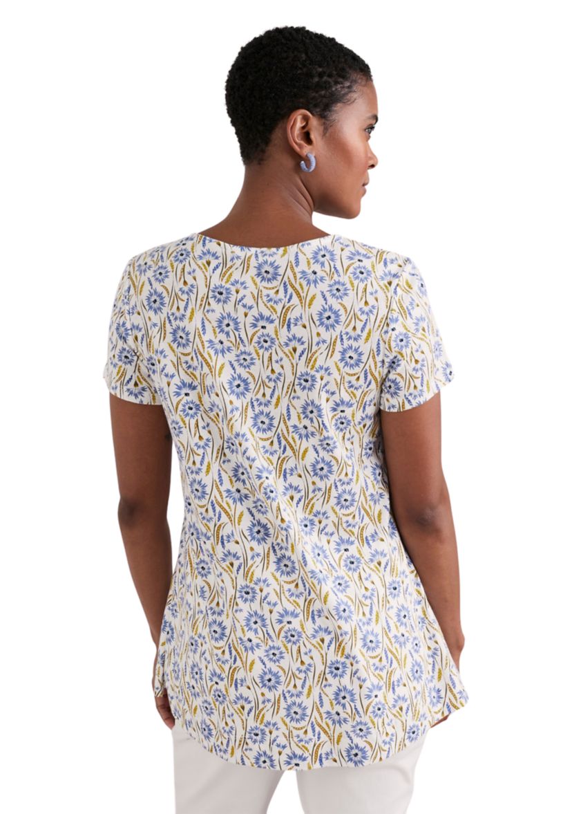 Womens Short Sleeve Drawing Book Top 