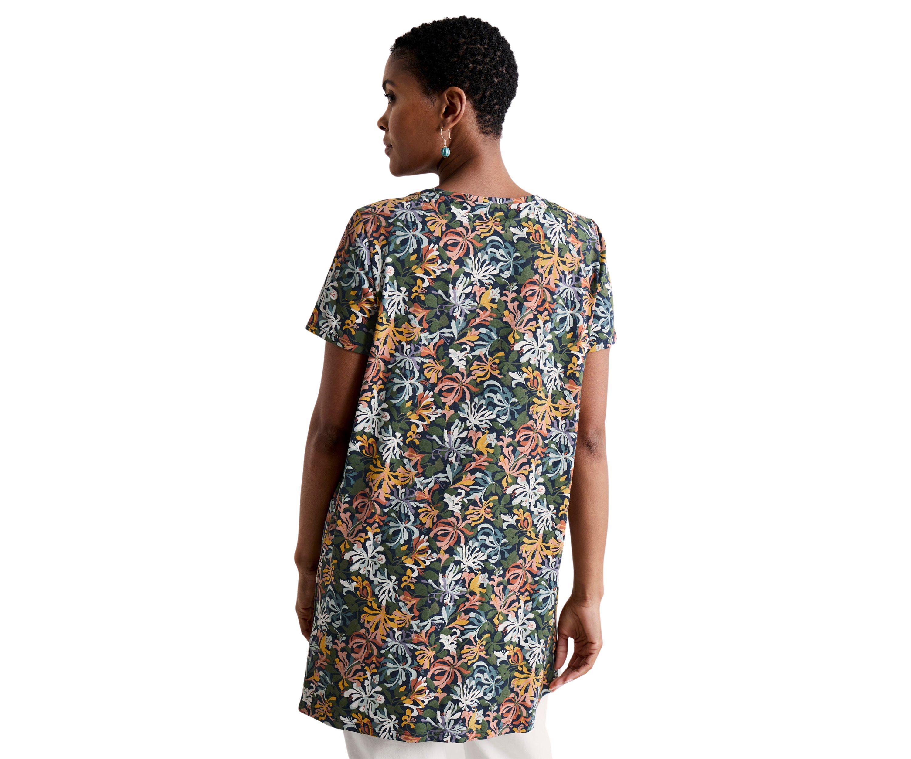 Womens Star Dance Printed Short Sleeve Top