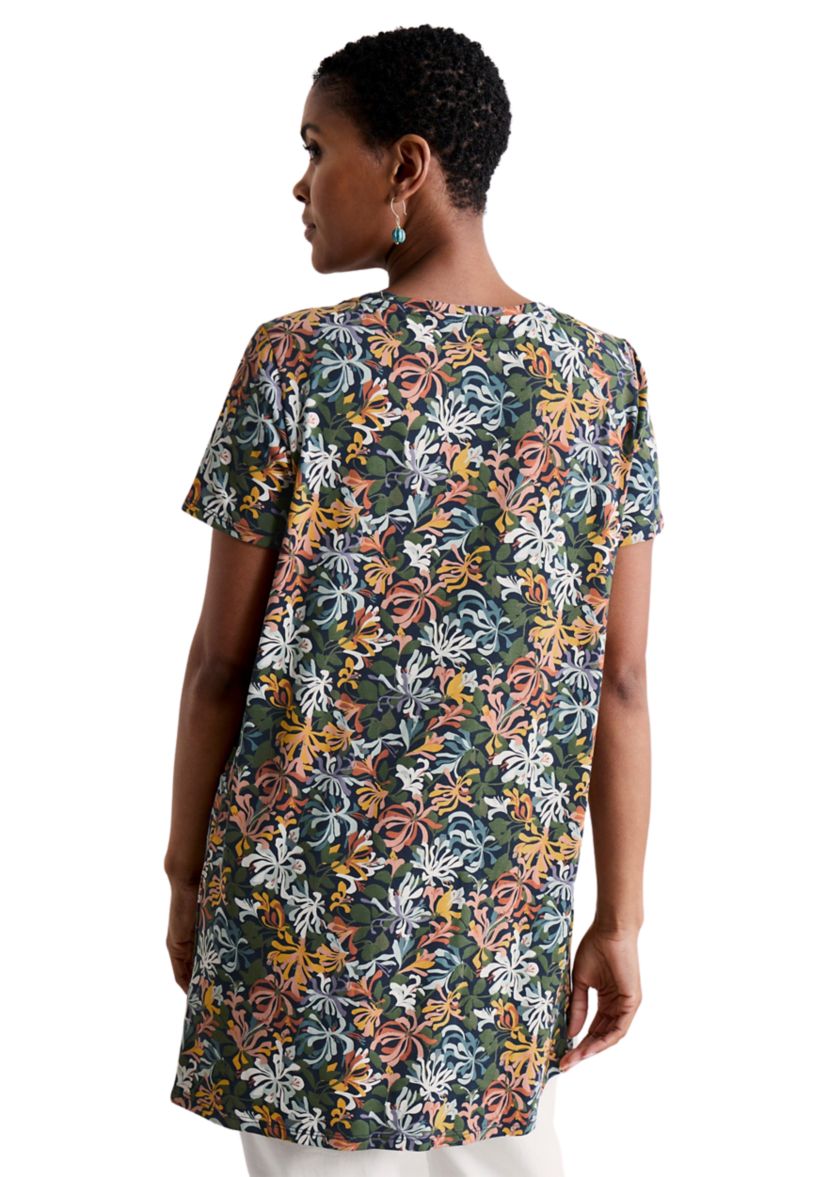 Womens Star Dance Printed Short Sleeve Top