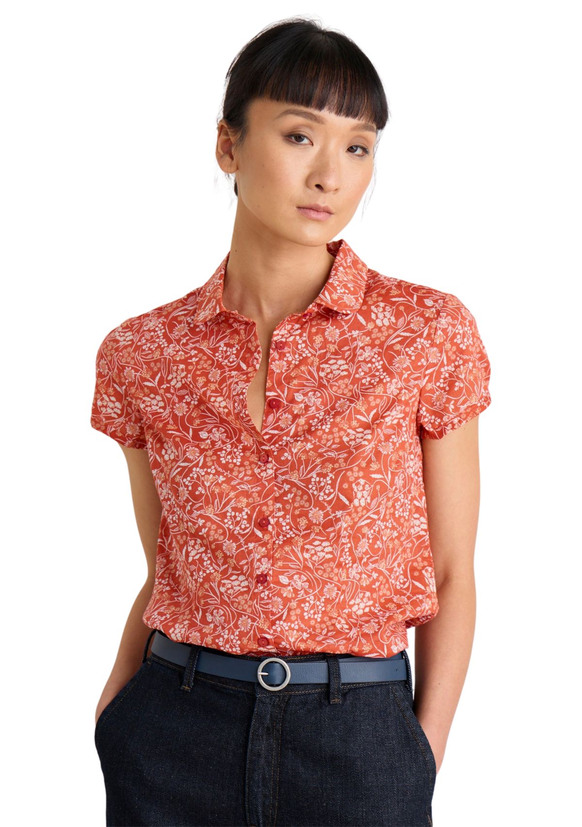 Womens Rushmaker Short Sleeve Printed Shirt