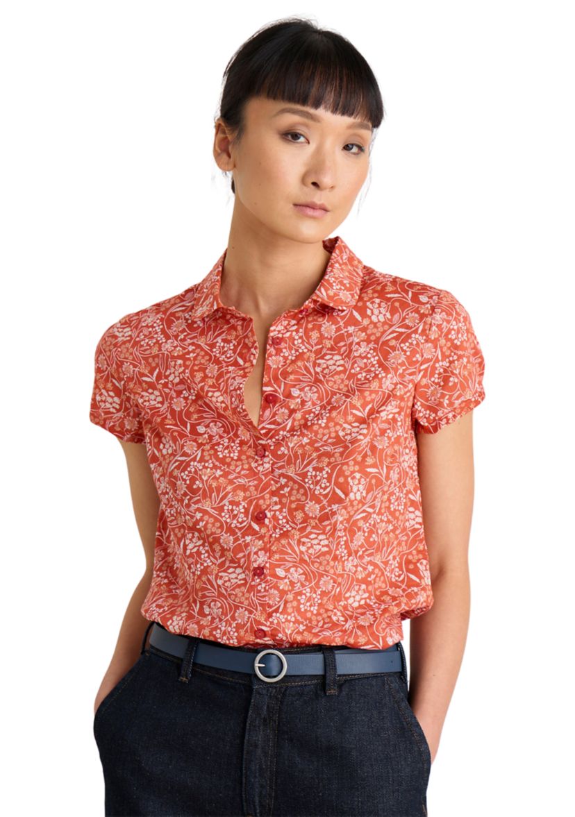 Womens Rushmaker Short Sleeve Printed Shirt