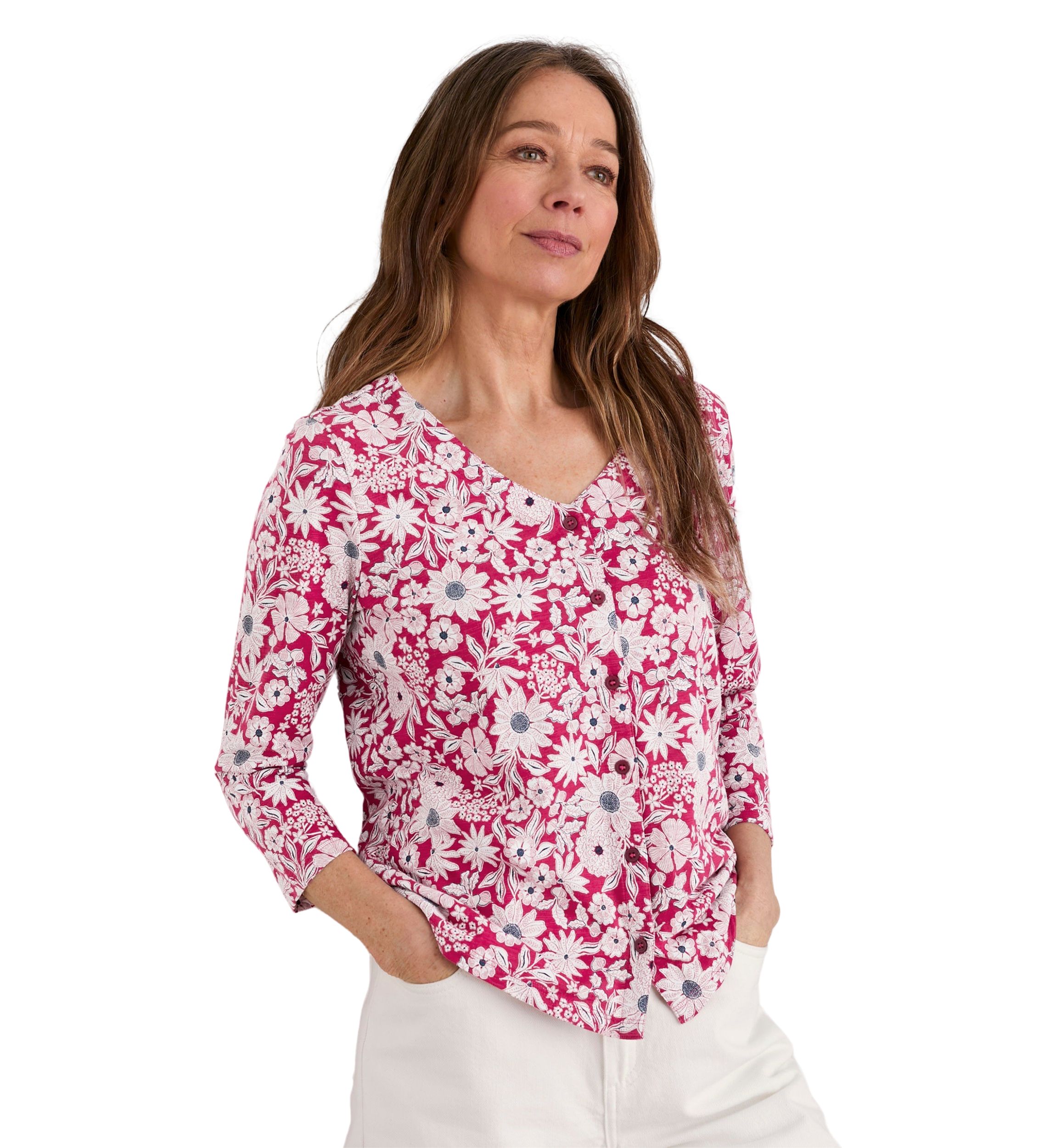Womens 3/4 Studio Glass Top