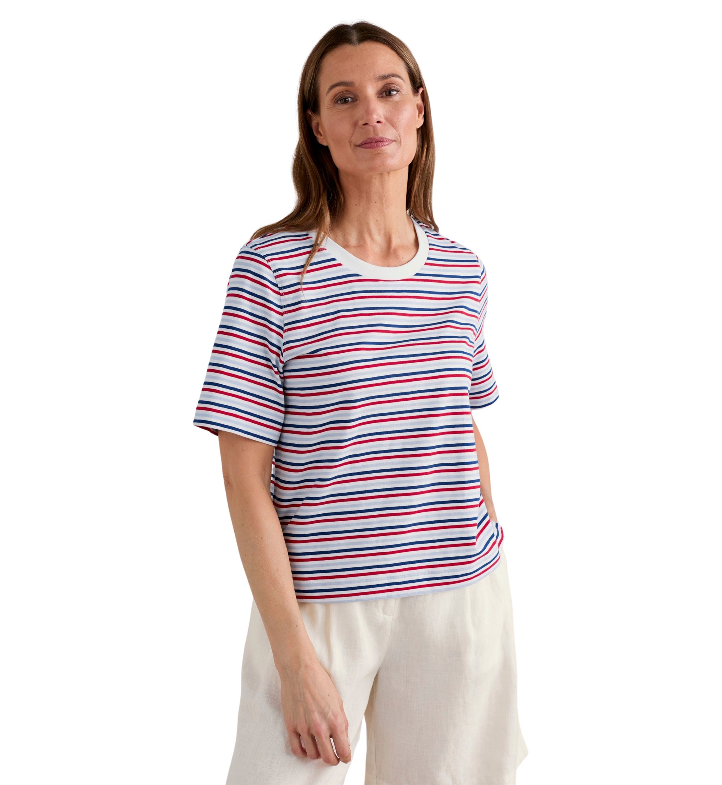 Womens Copseland Striped Organic Cotton T-Shirt