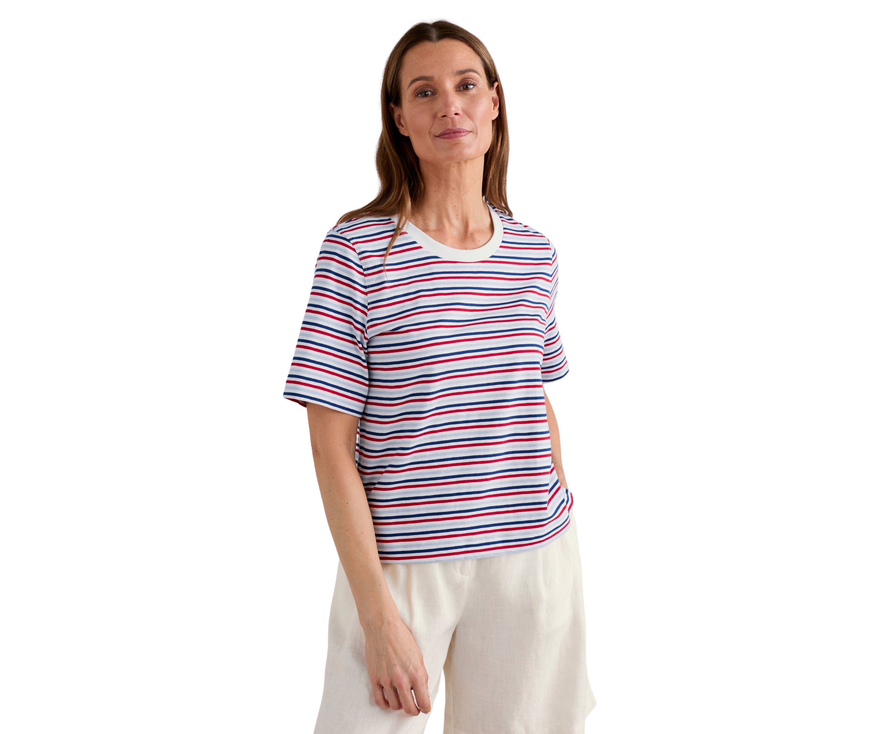 Womens Copseland Striped Organic Cotton T-Shirt