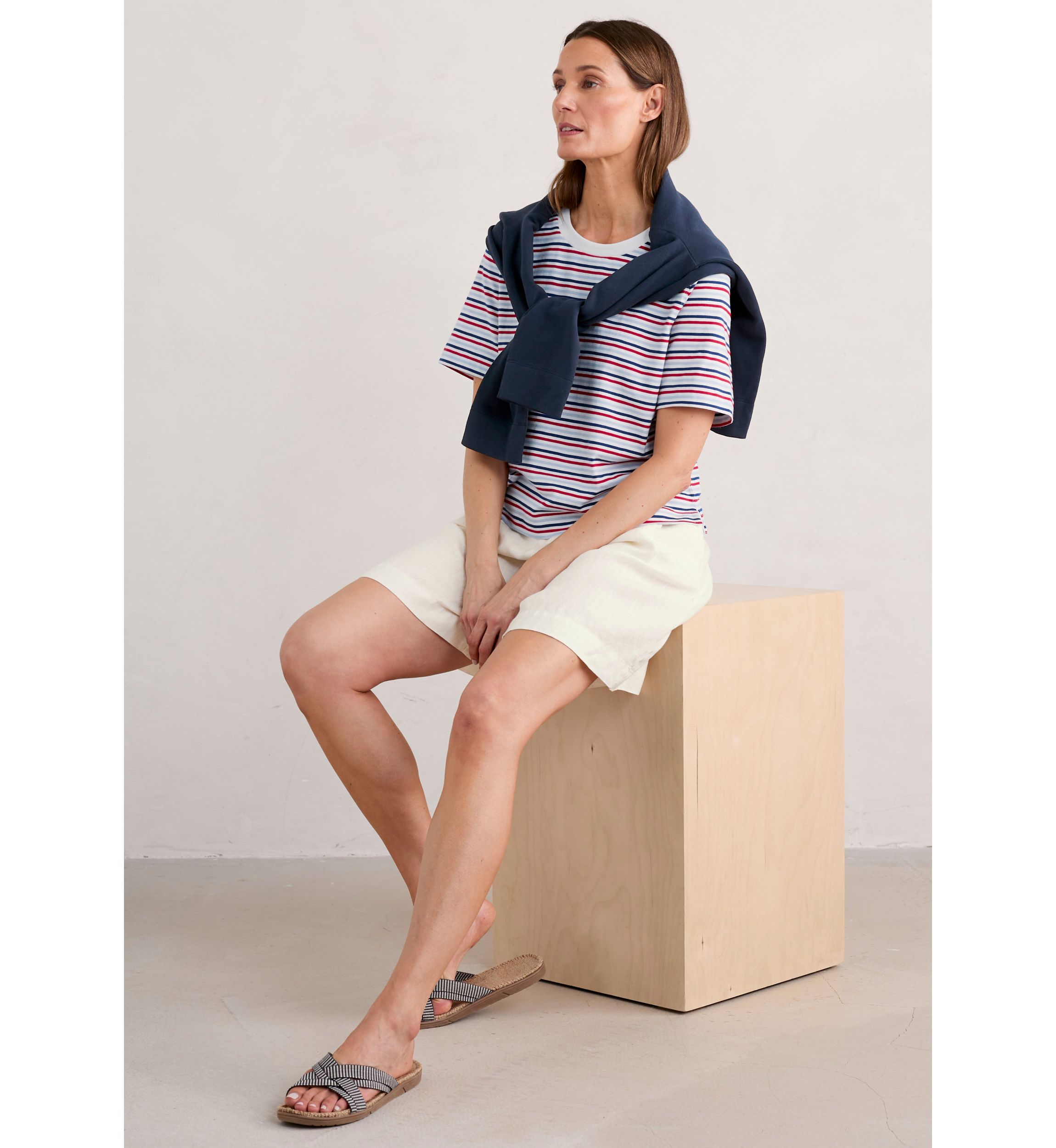 Womens Copseland Striped Organic Cotton T-Shirt
