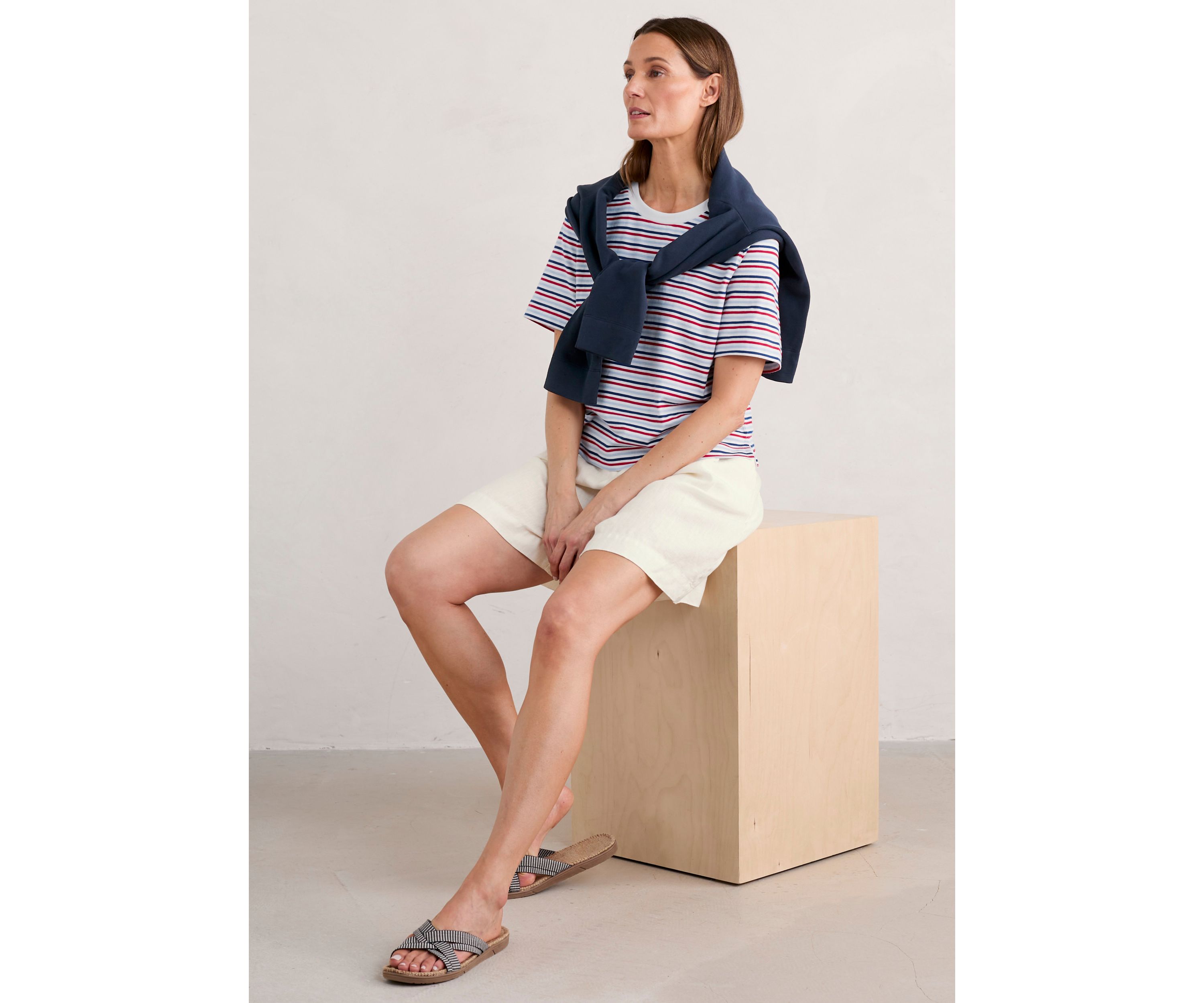 Womens Copseland Striped Organic Cotton T-Shirt