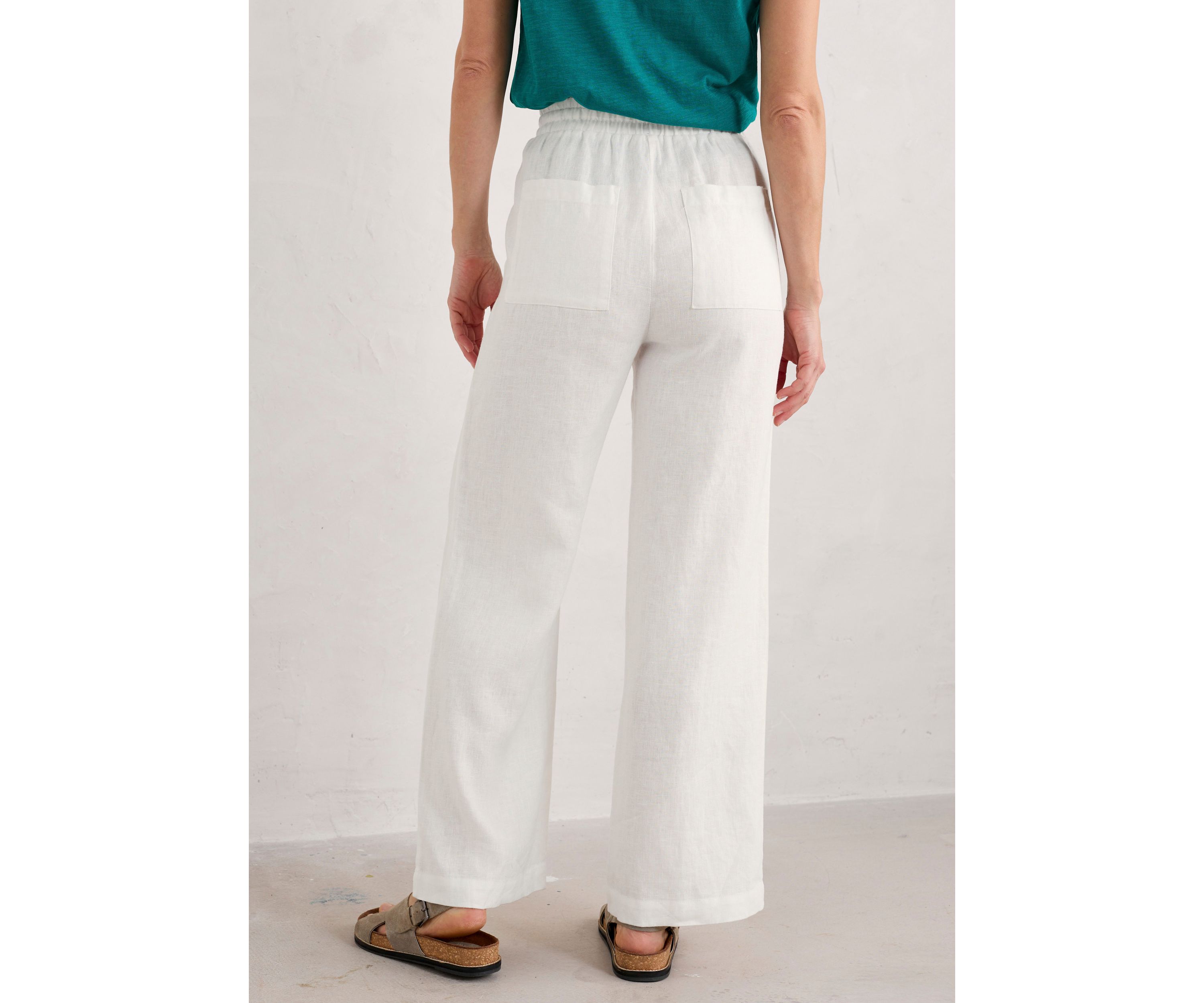 Tide Flow Wide Leg Linen Trousers