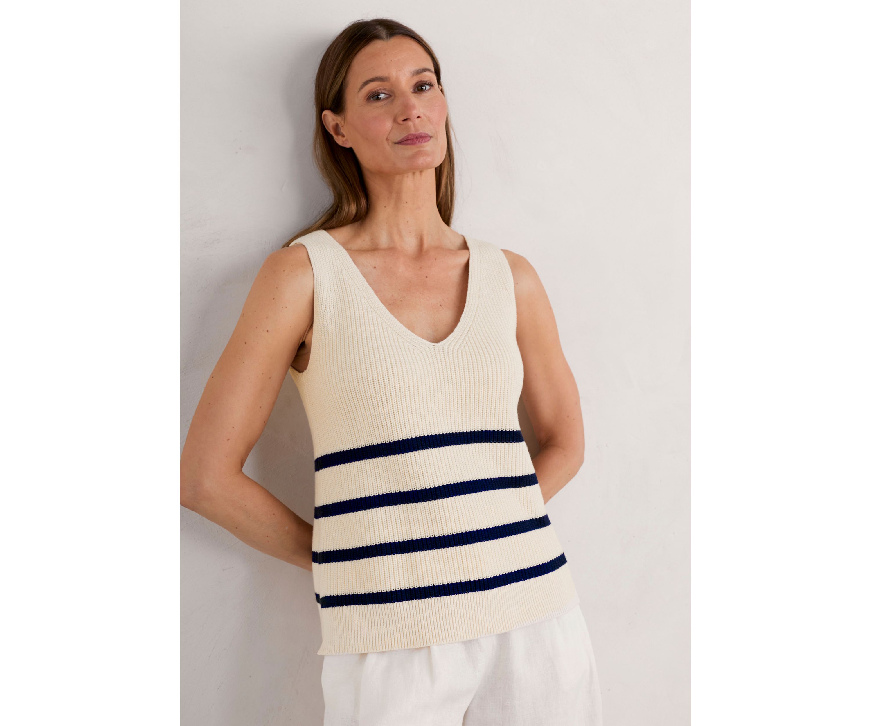 Womens Canary Organic Cotton Knitted Vest Top
