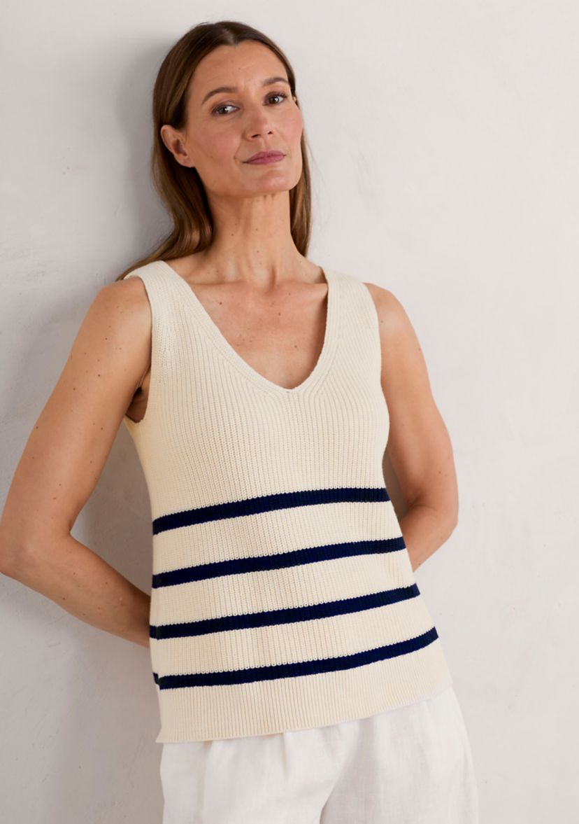 Womens Canary Organic Cotton Knitted Vest Top