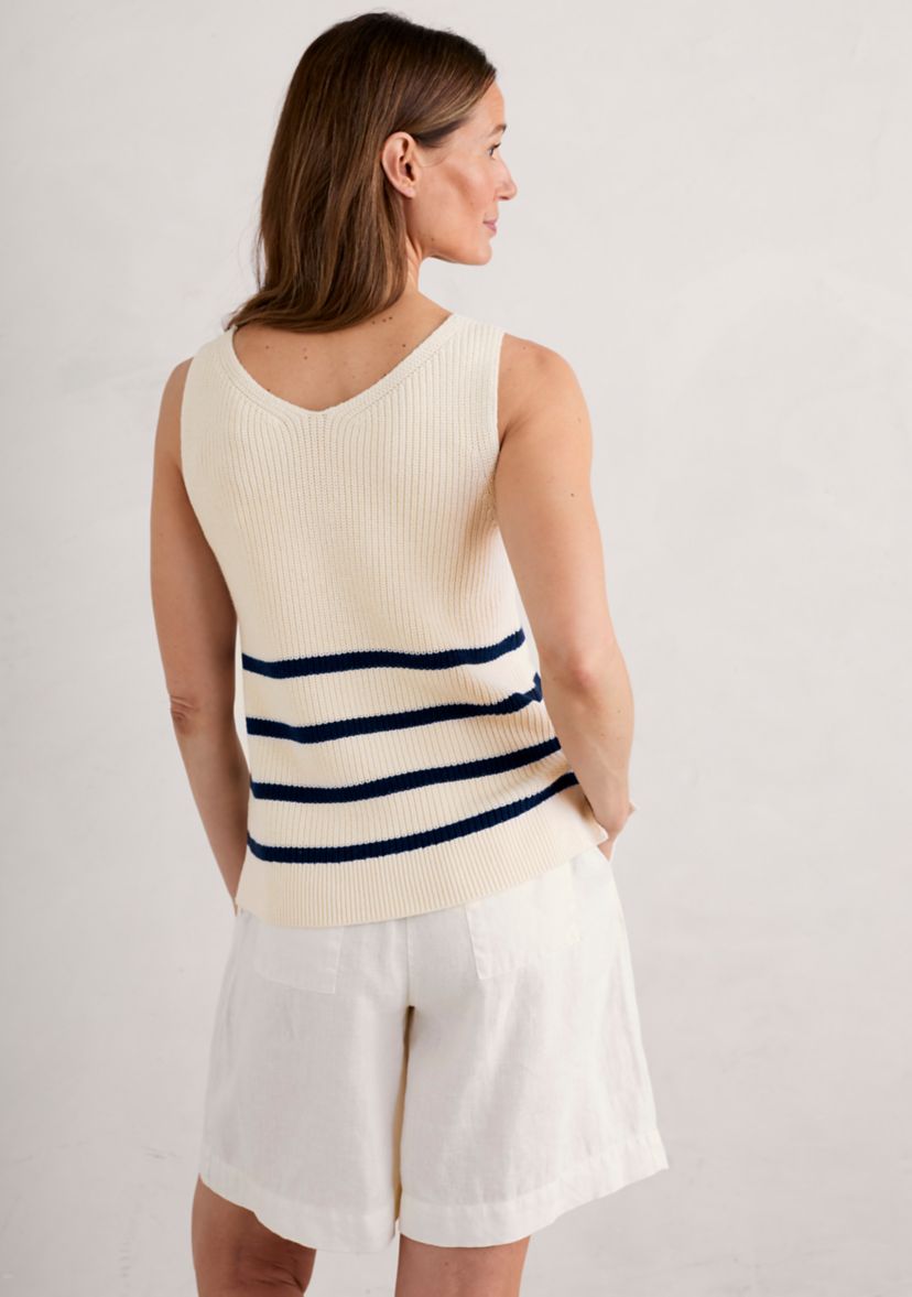 Womens Canary Organic Cotton Knitted Vest Top