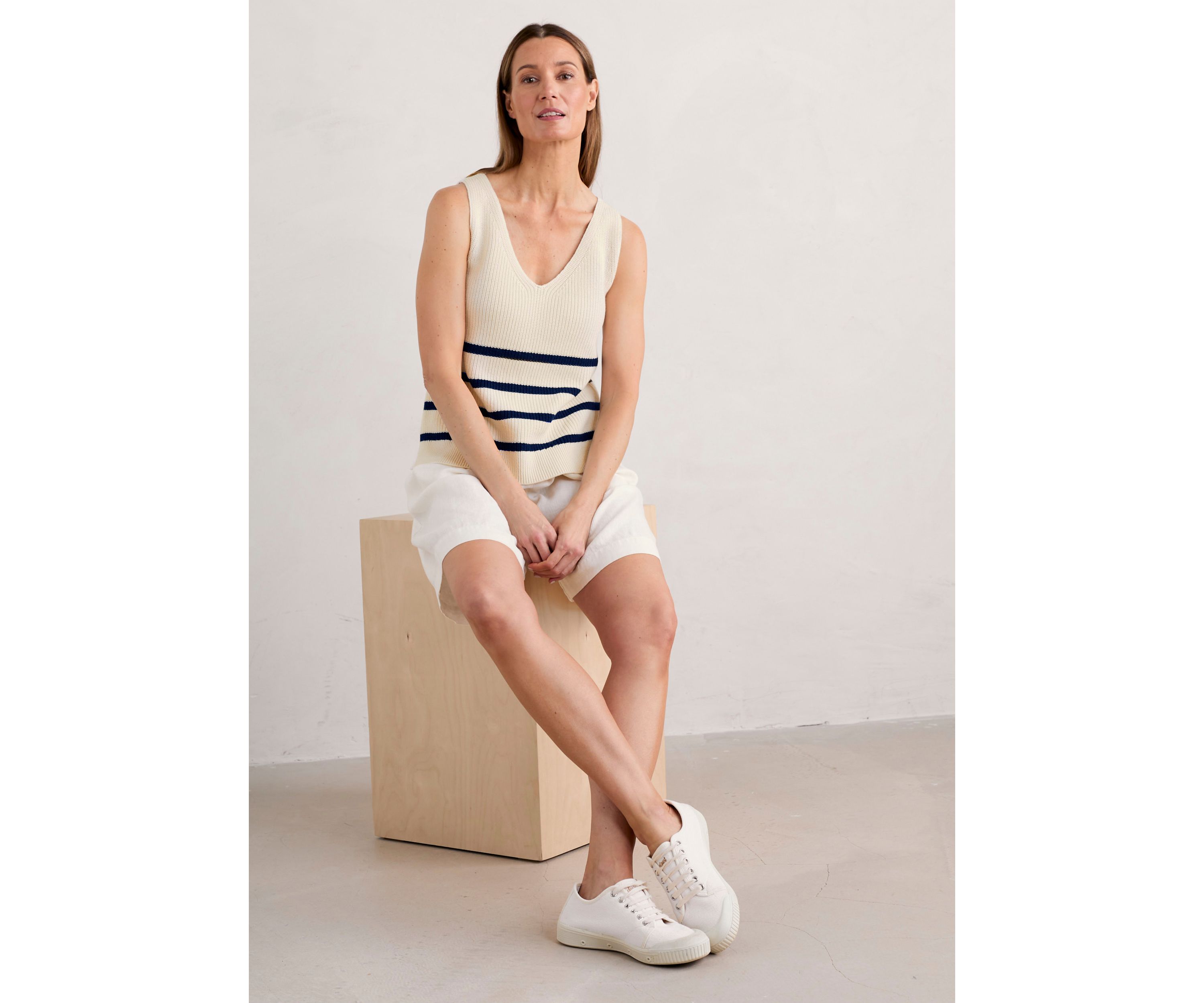 Womens Canary Organic Cotton Knitted Vest Top
