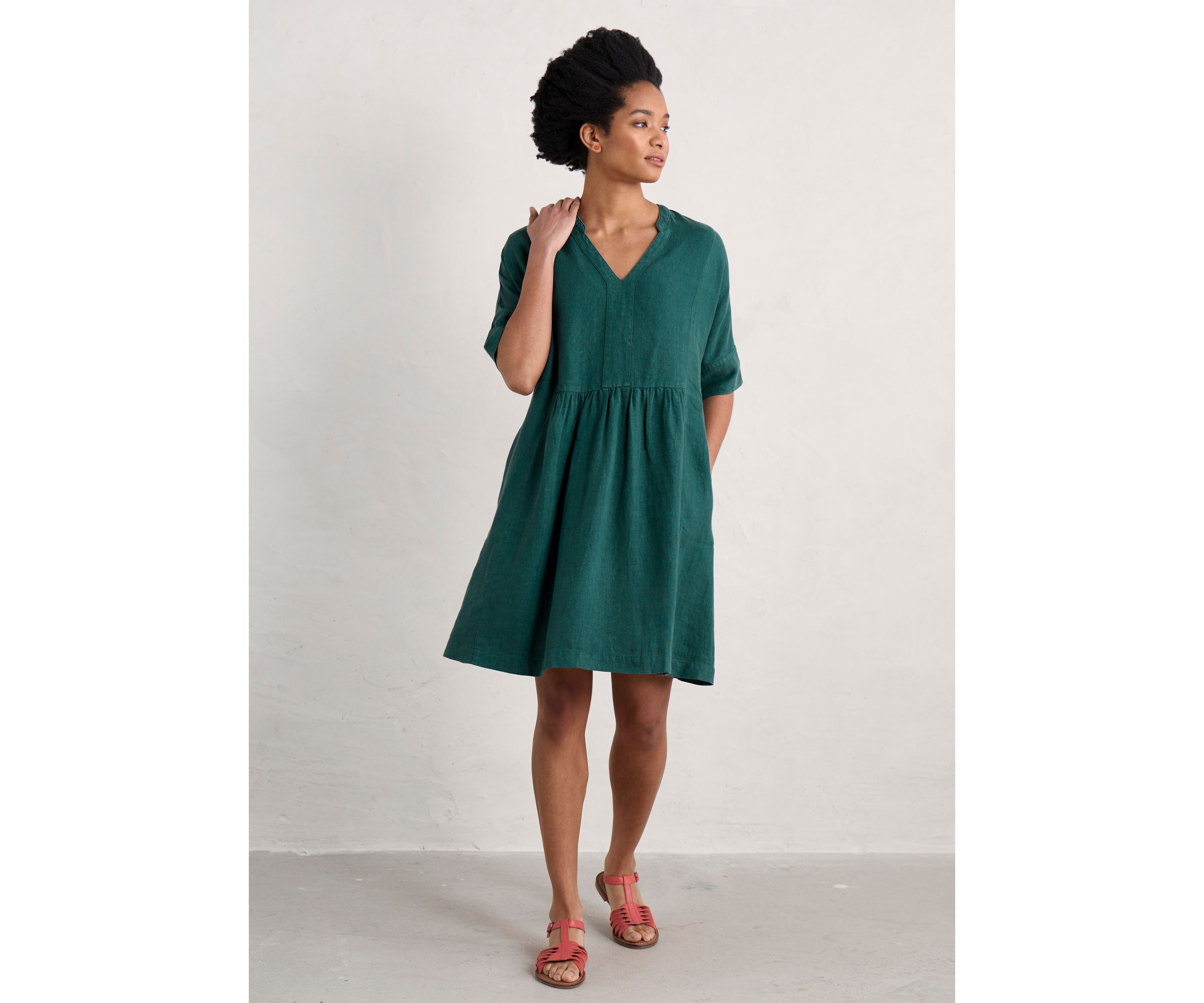 Womens Draw Kiln Dress