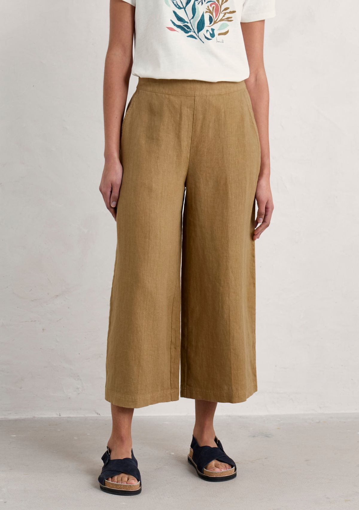 Womens Merrivale Linen Culottes