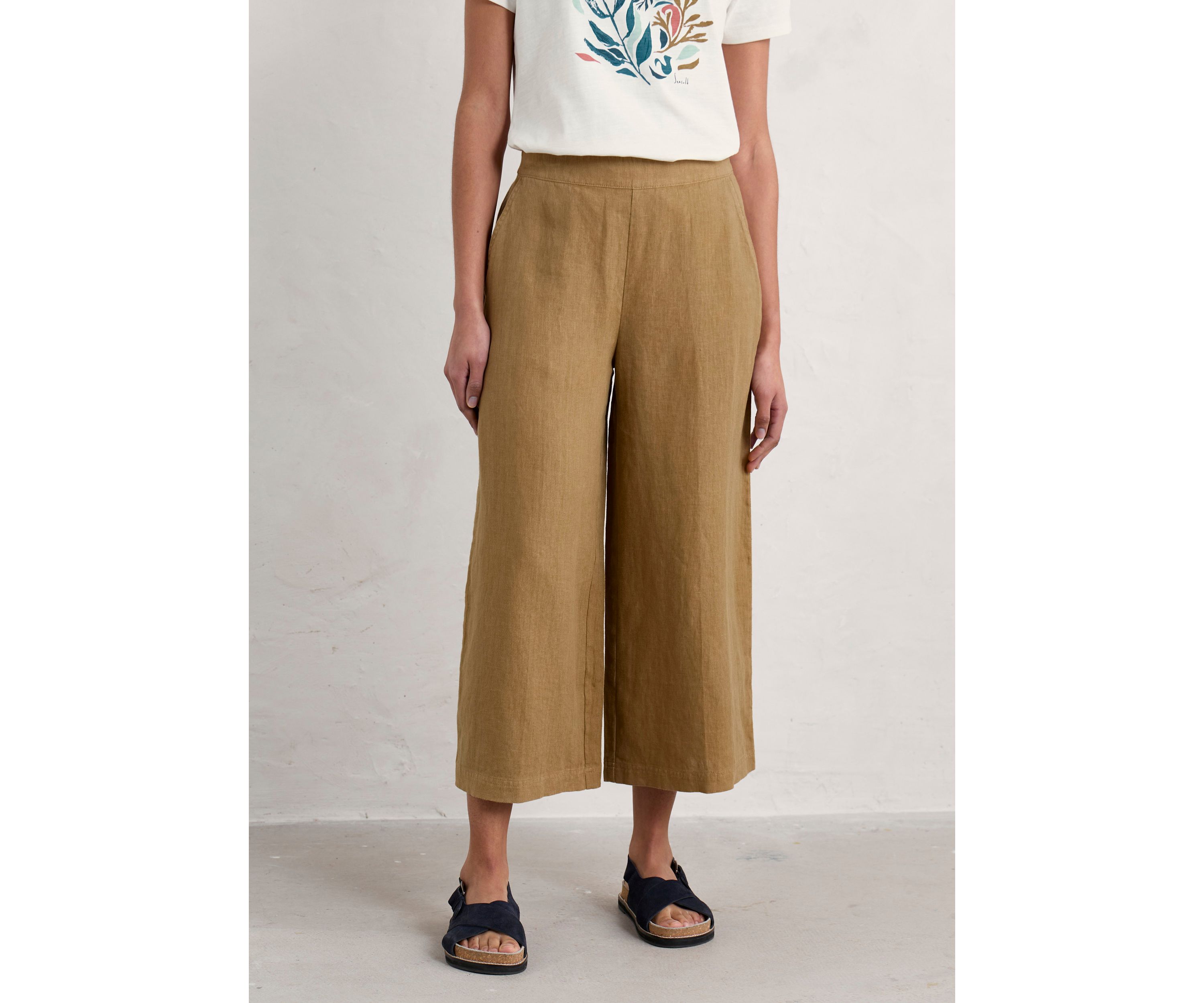 Womens Merrivale Linen Culottes