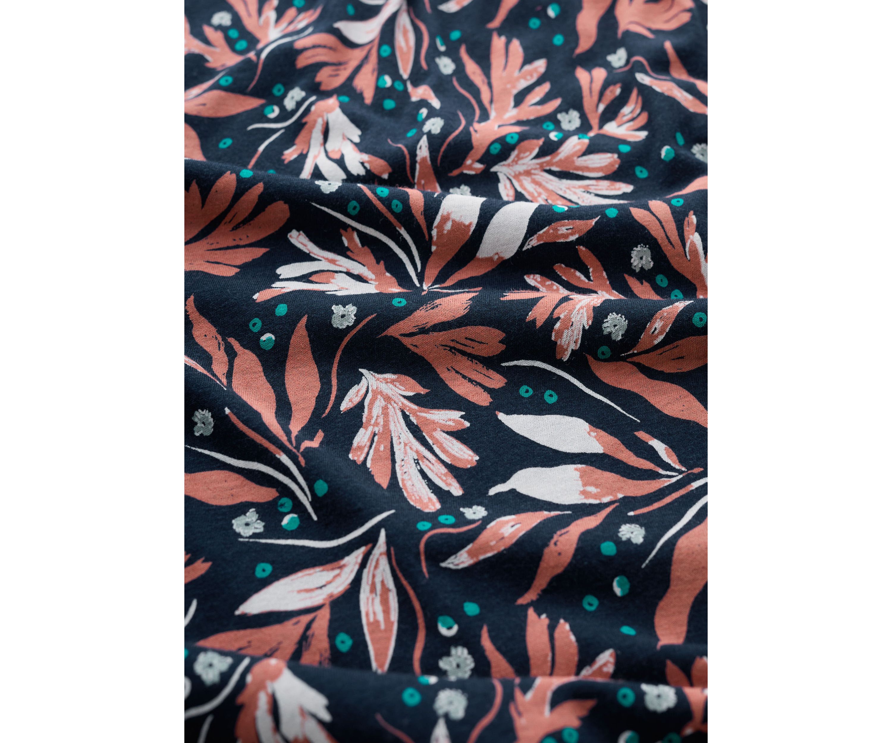 Womens Appletree Printed Keyhole Detail T-Shirt