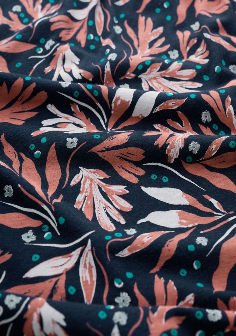 Womens Appletree Printed Keyhole Detail T-Shirt