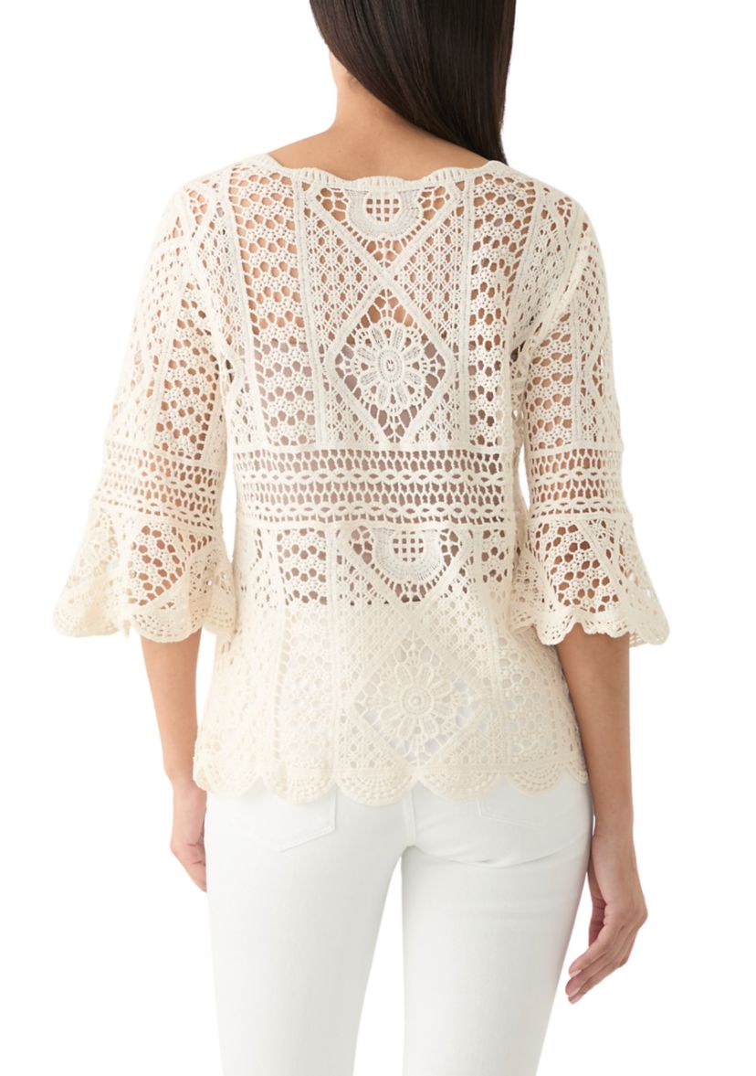 Womens Crochet Sweater Top