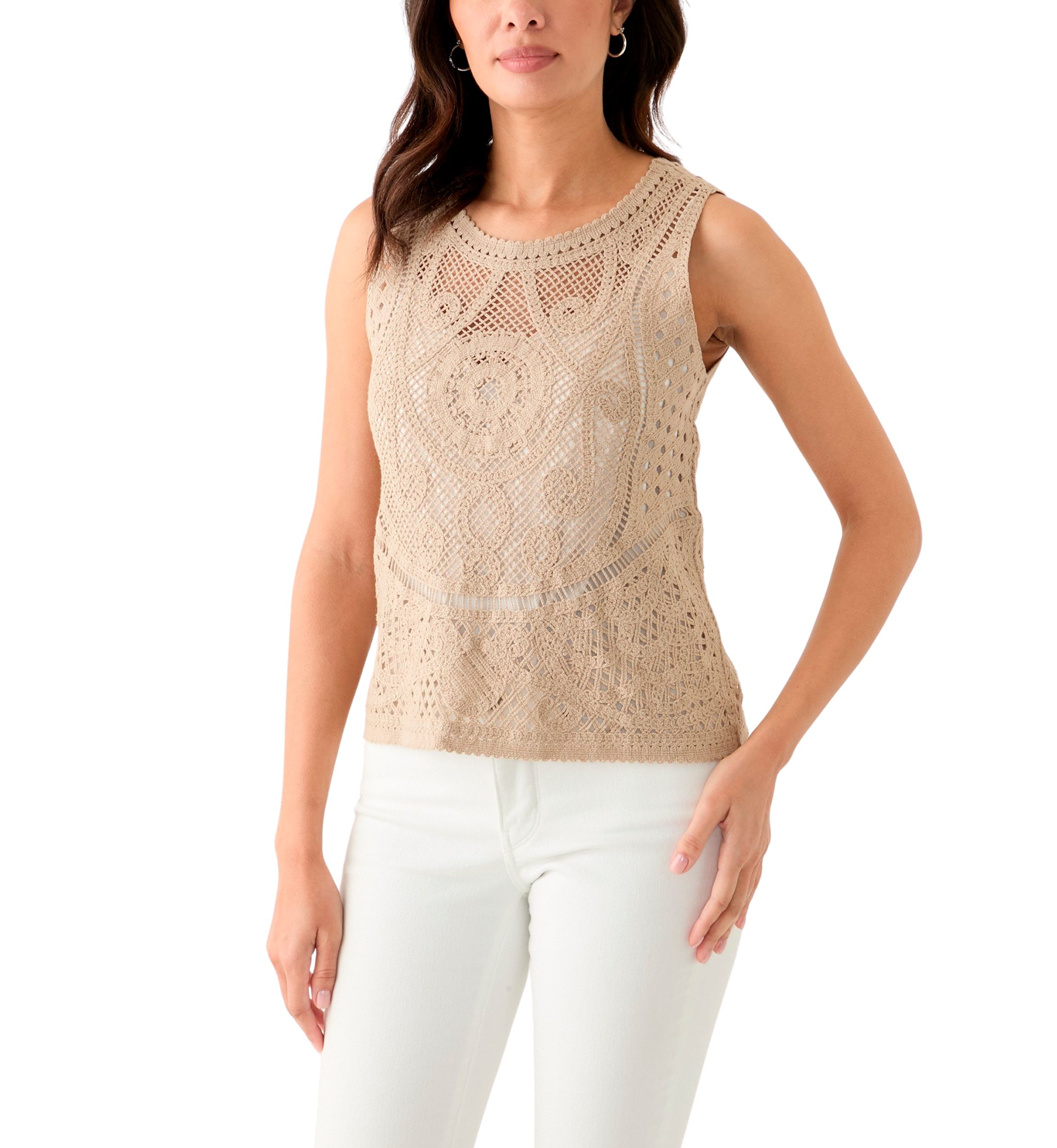Womens Crochet Tank Top
