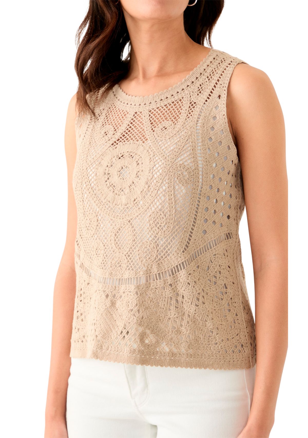 Womens Crochet Tank Top