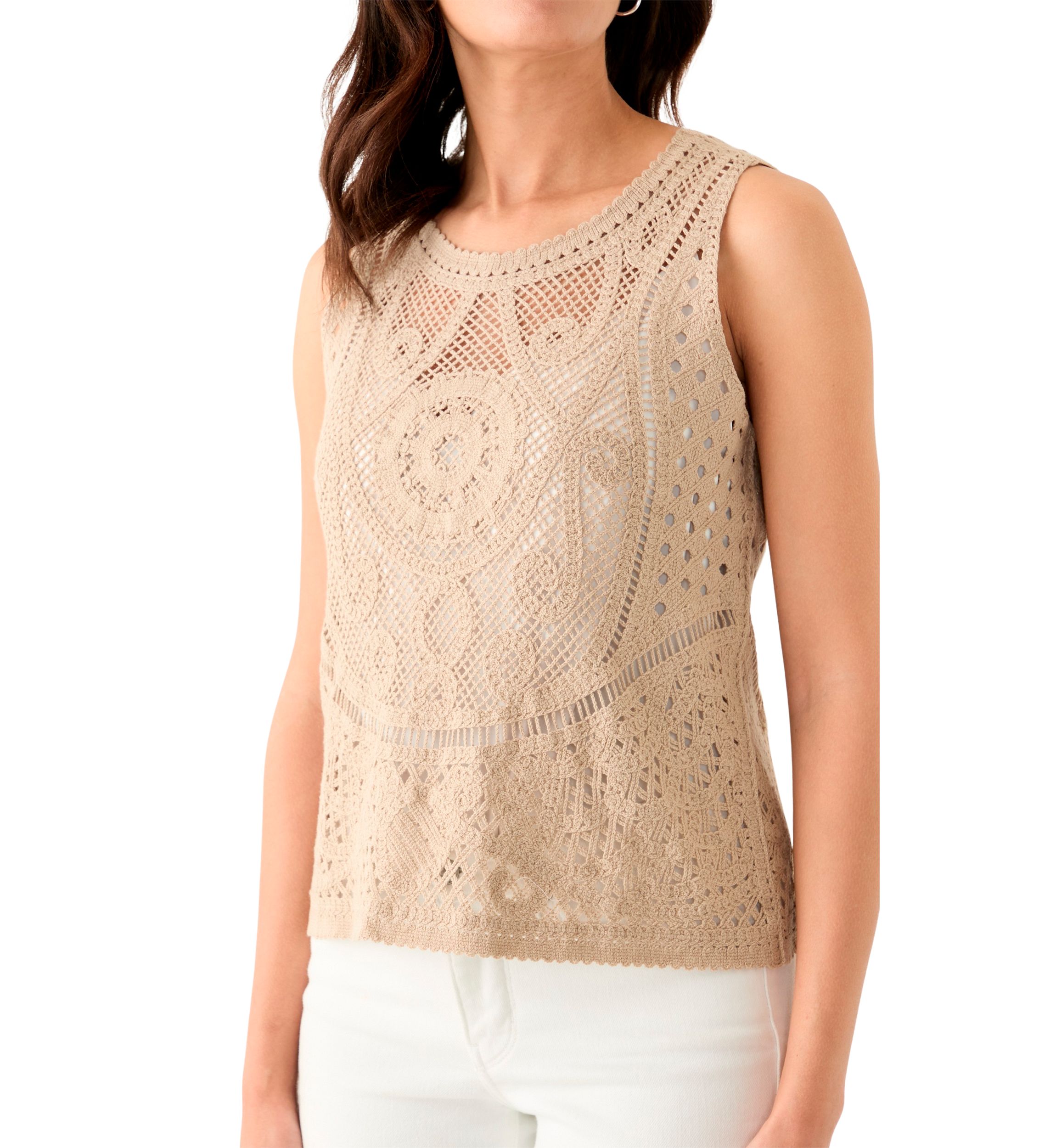 Womens Crochet Tank Top
