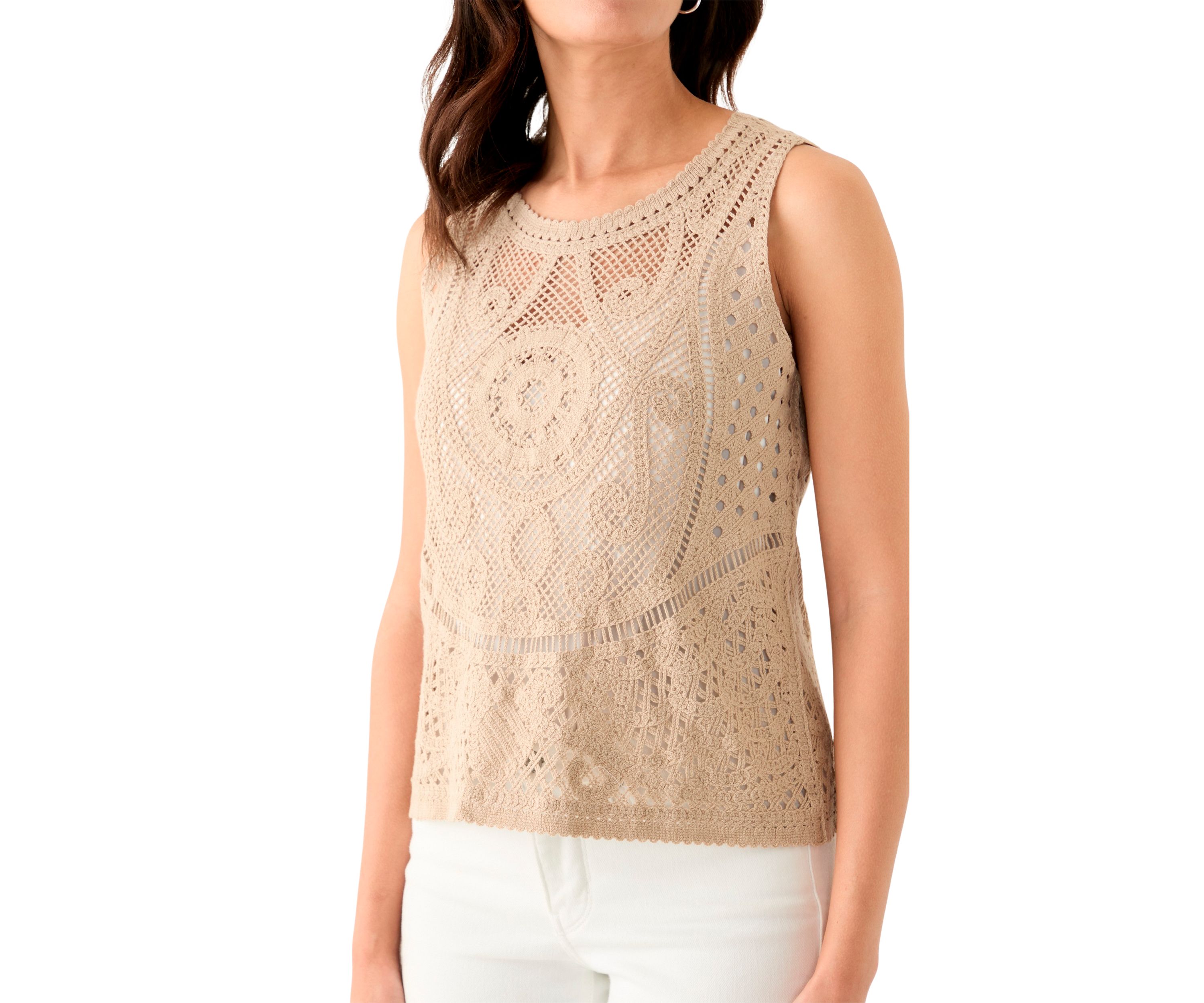 Womens Crochet Tank Top