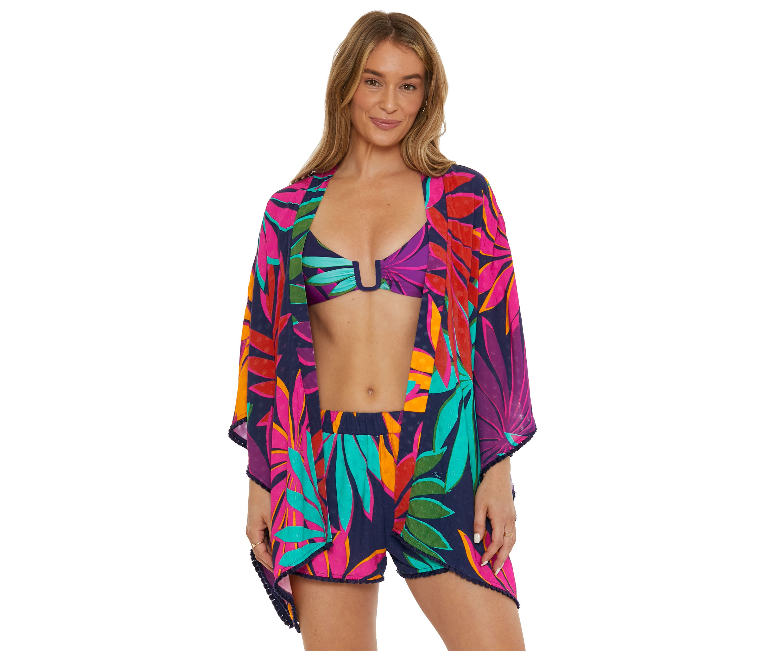 Wailea Open Front Tunic Swim Cover Up