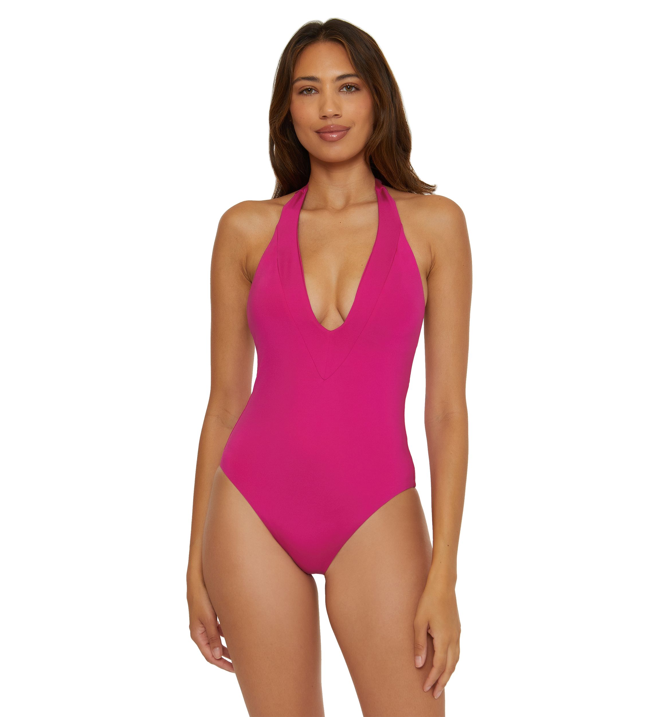 Monaco V Plunge Solid Mio Swimsuit